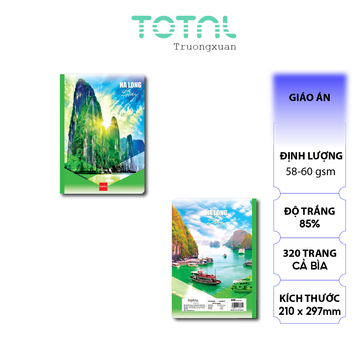 Sổ Tourism Kẻ ngang Total 320 trang