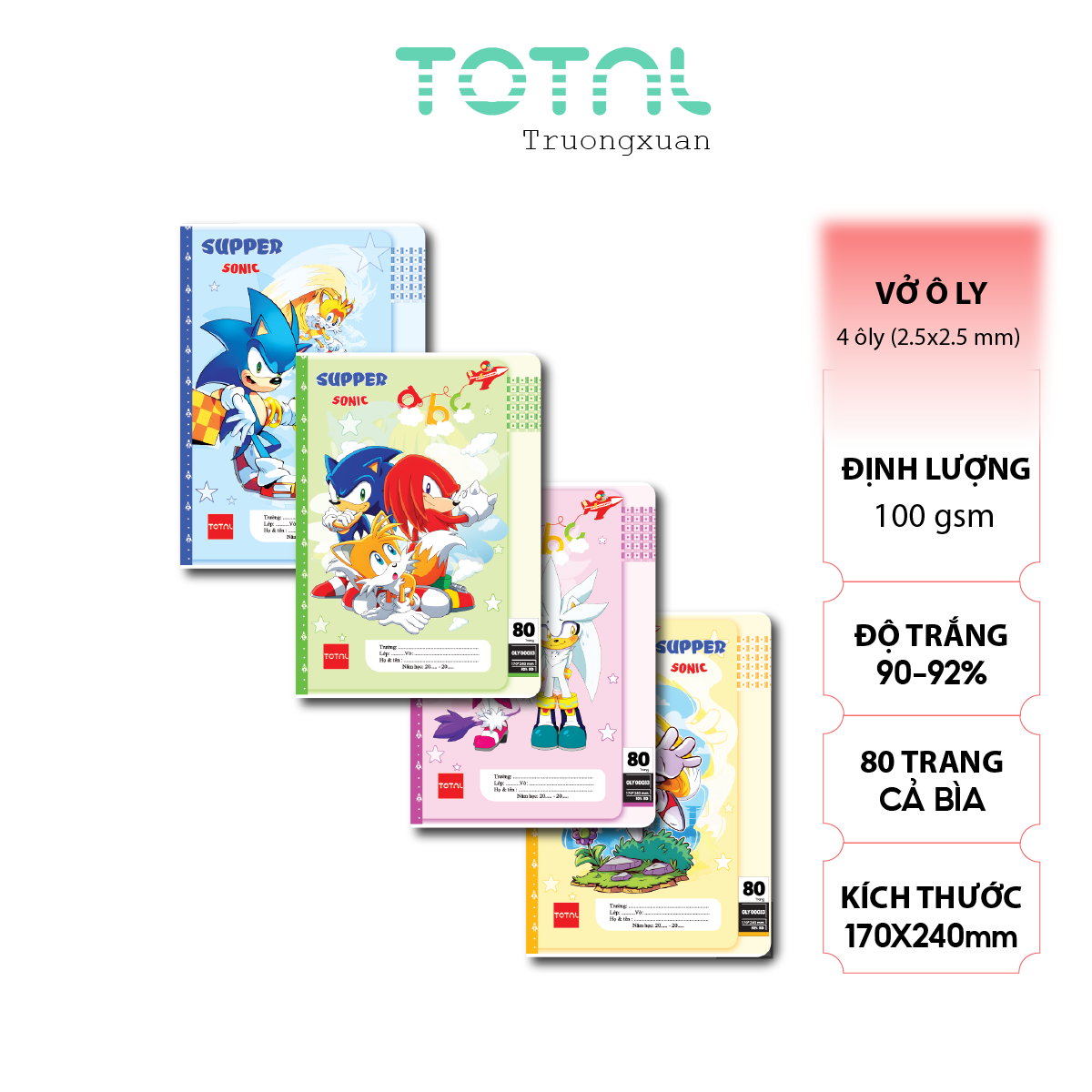 Vở oly Total Sonic 80 trang 4 ôly