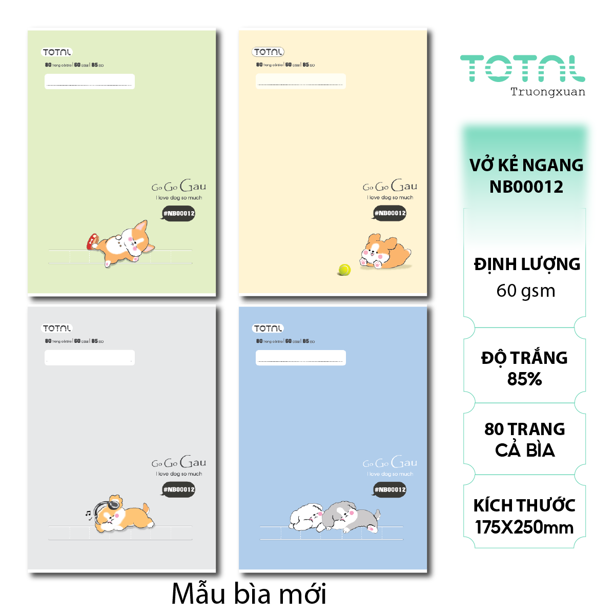 Vở kẻ ngang Total Friend 80 trang