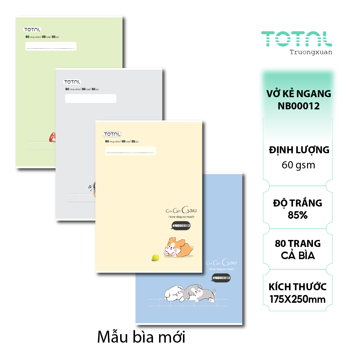 Vở kẻ ngang Total Friend 80 trang