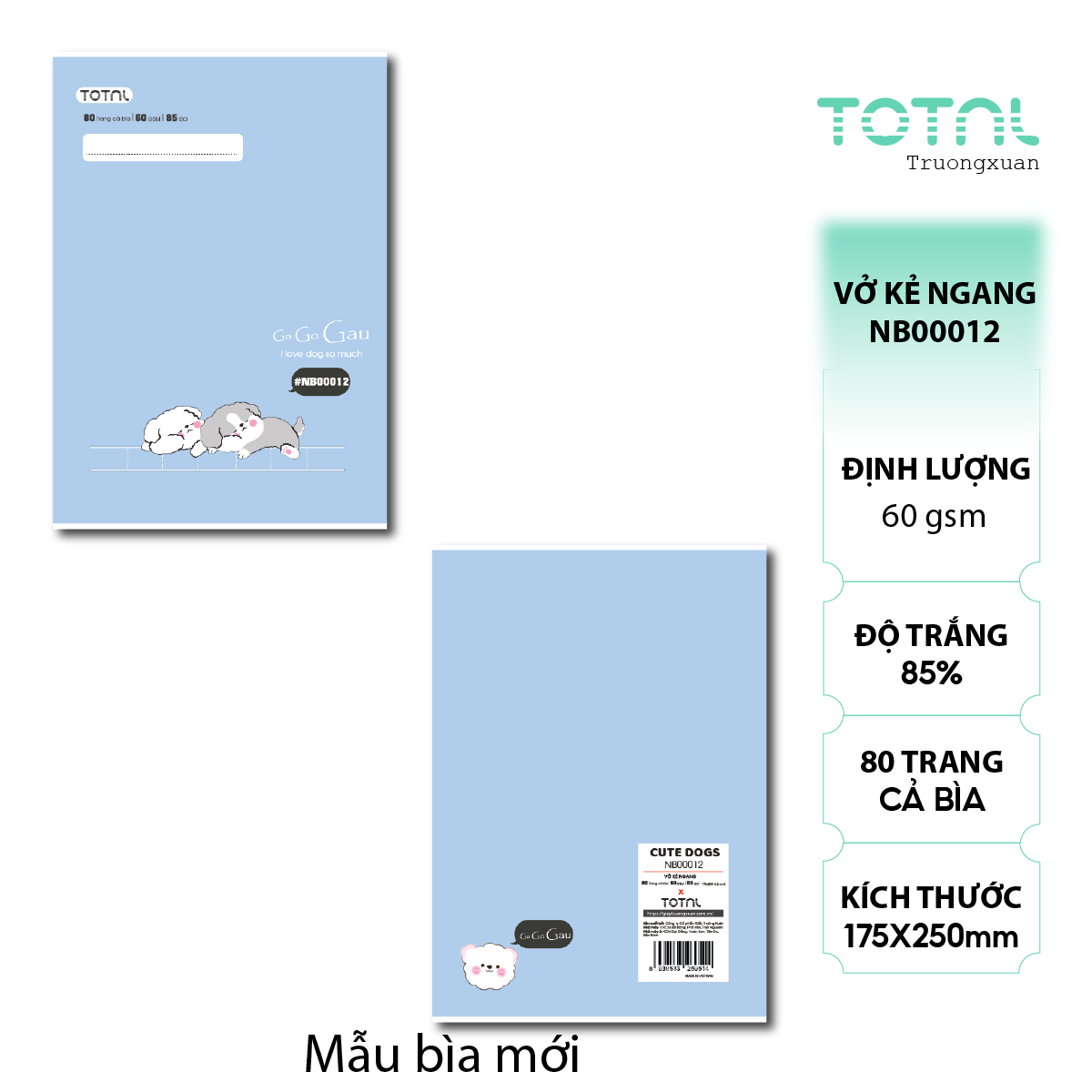 Vở kẻ ngang Total Friend 80 trang