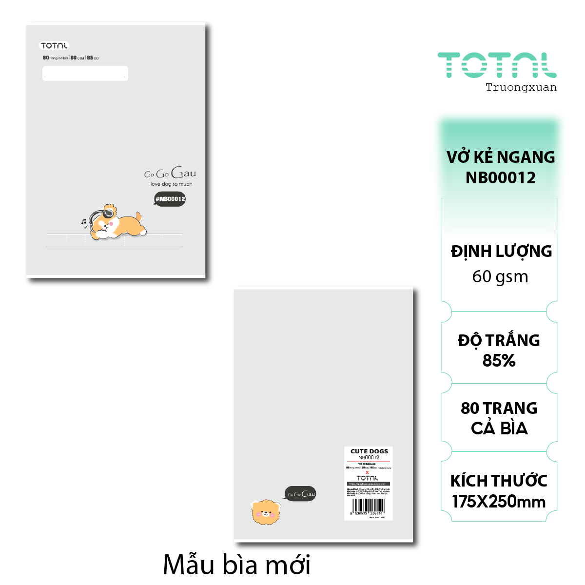Vở kẻ ngang Total Friend 80 trang