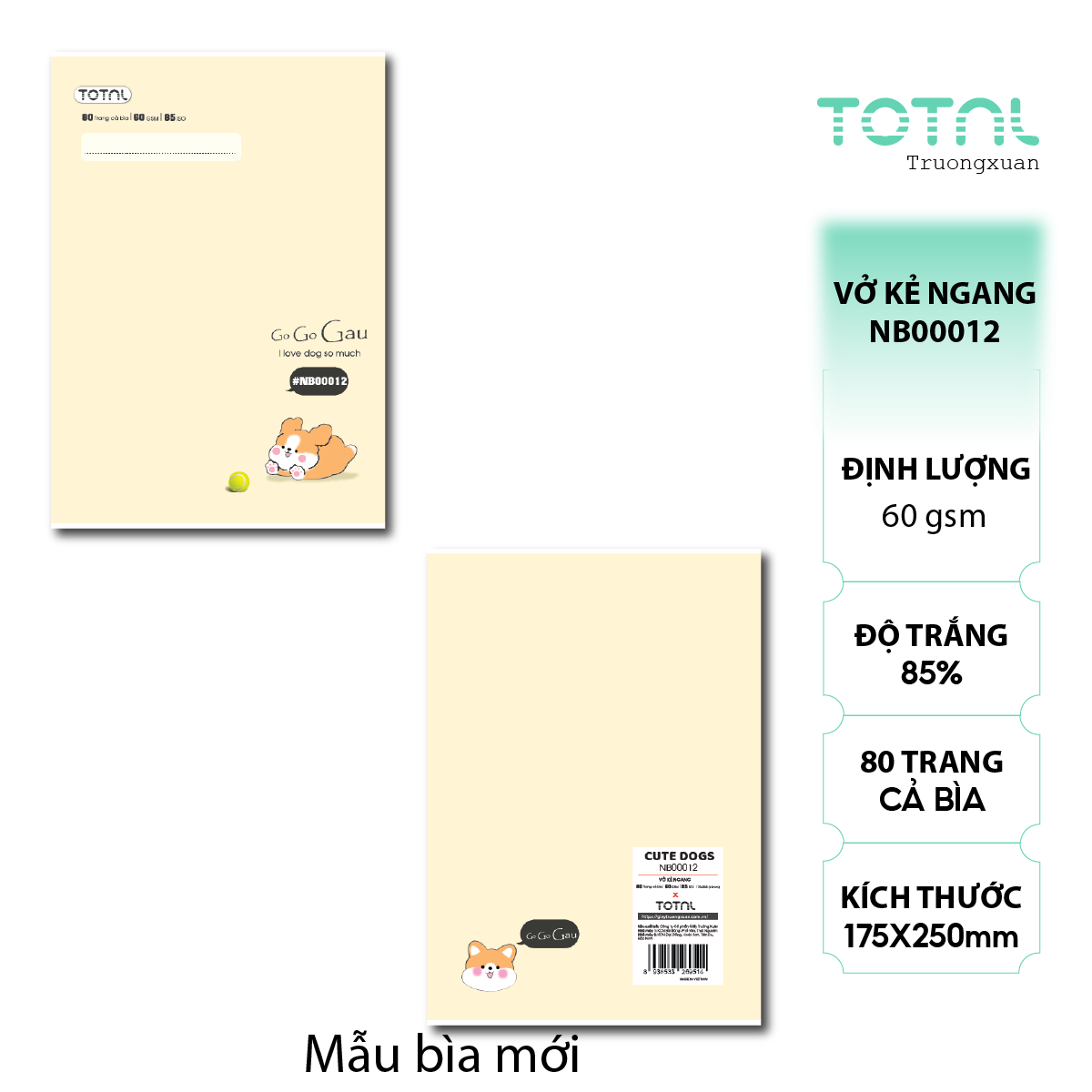 Vở kẻ ngang Total Friend 80 trang