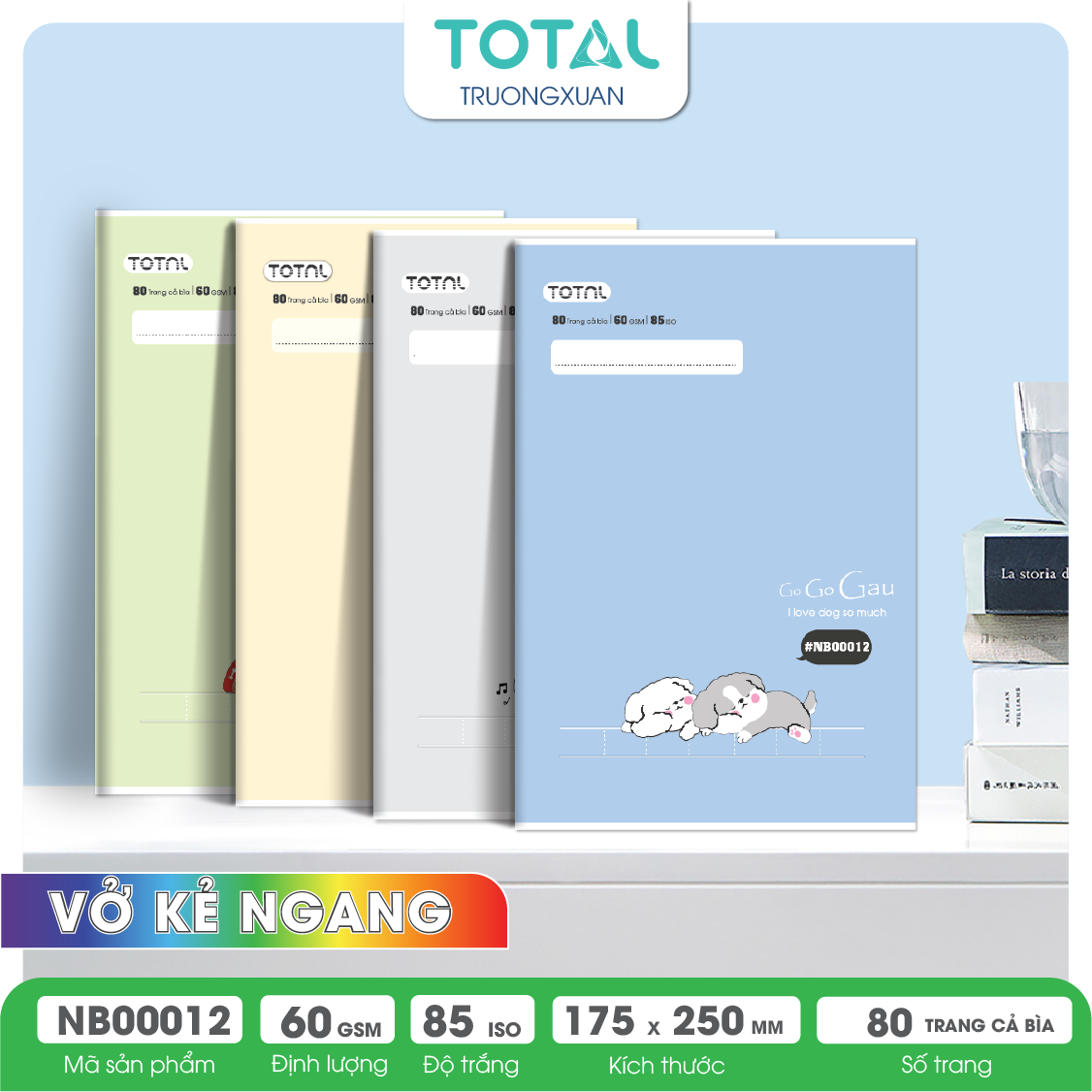 Vở kẻ ngang Total Friend 80 trang
