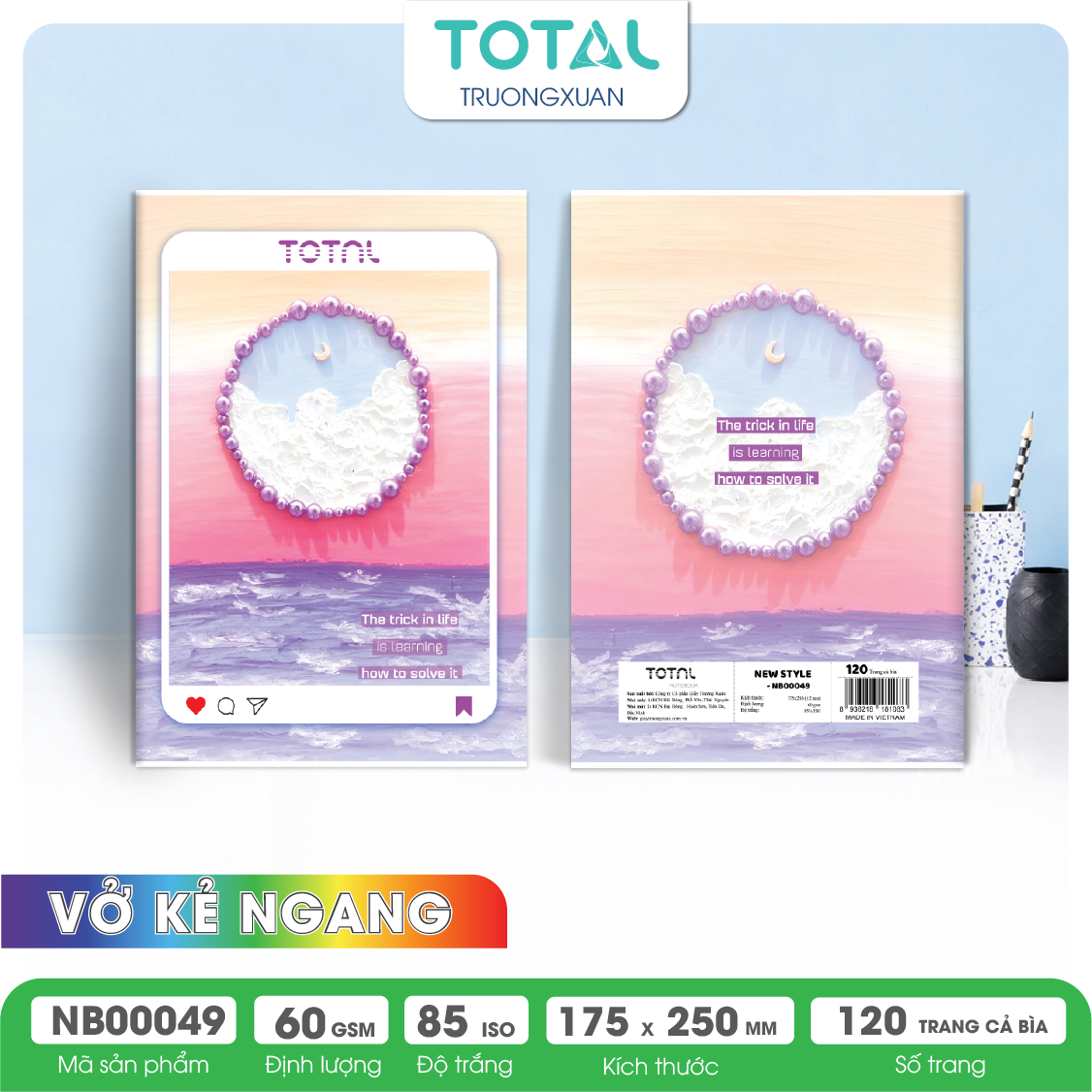 Vở kẻ ngang Total New Style 120 trang