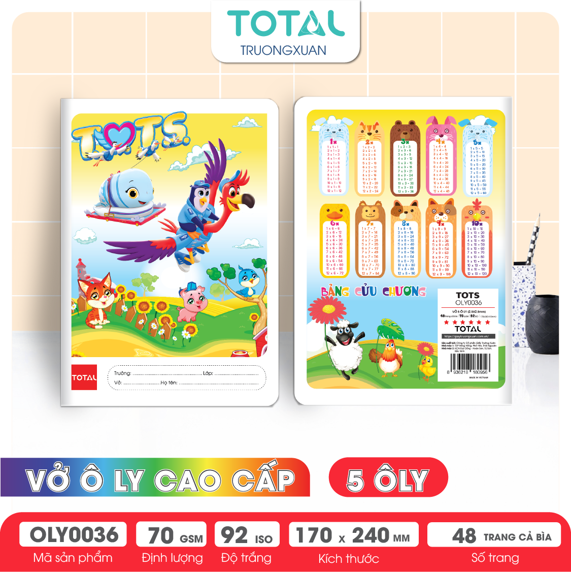 Vở oly Total TOTS  48 trang 5 ôly