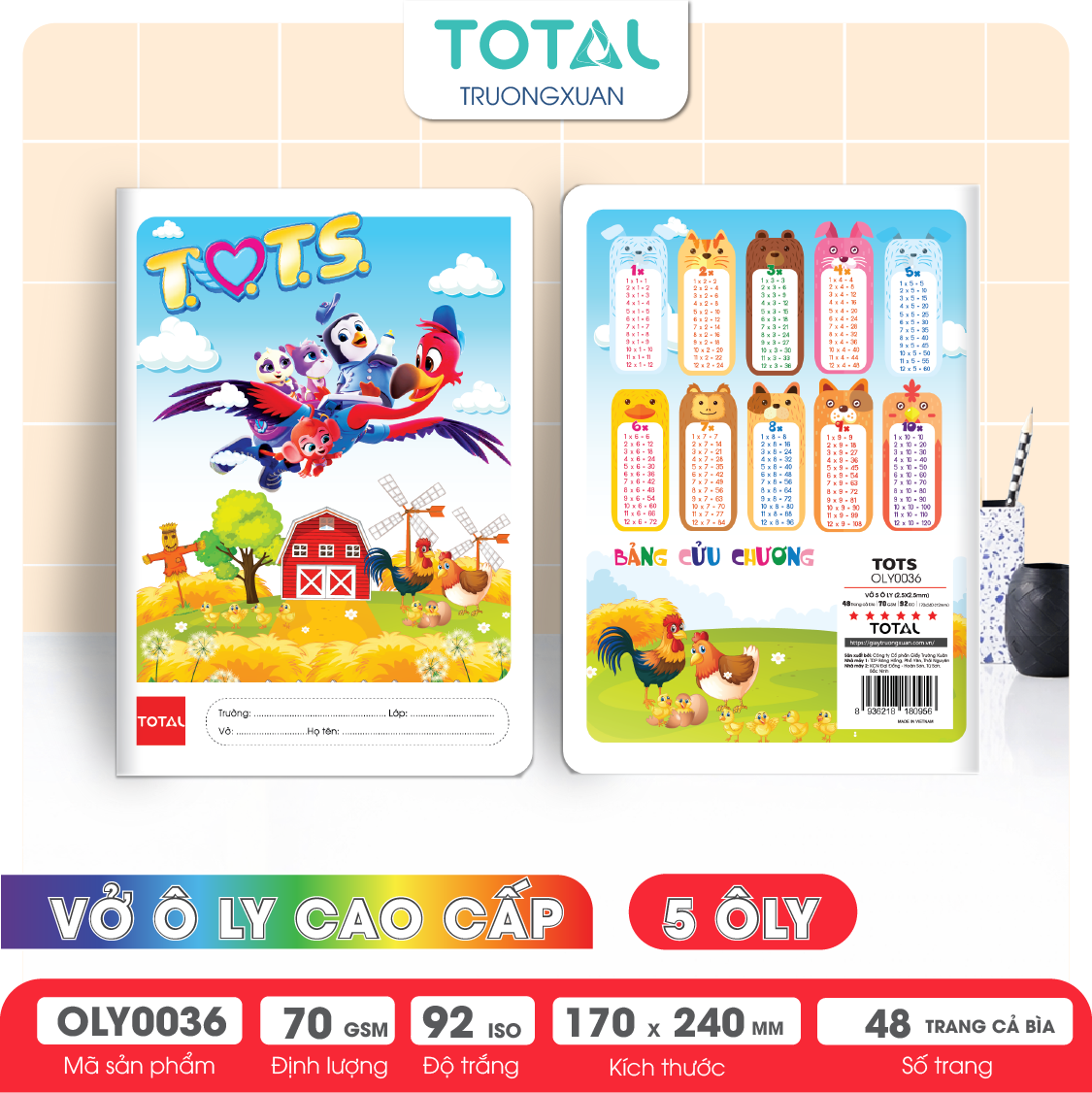 Vở oly Total TOTS  48 trang 5 ôly