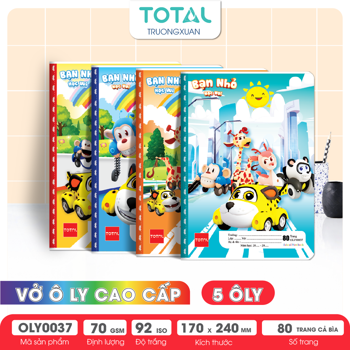 Vở oly Total Bạn nhỏ  80 trang 5 ôly