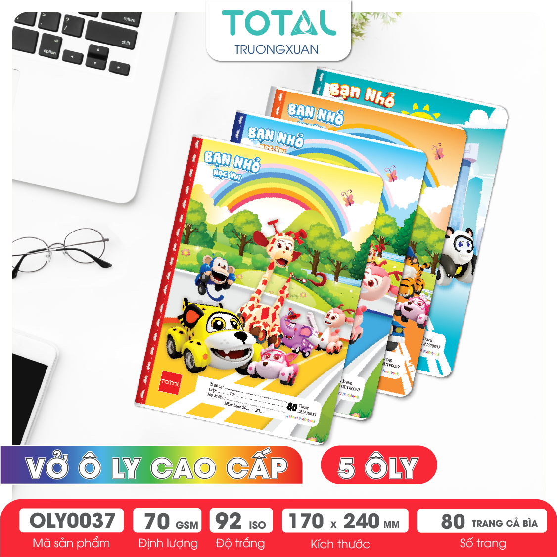 Vở oly Total Bạn nhỏ  80 trang 5 ôly