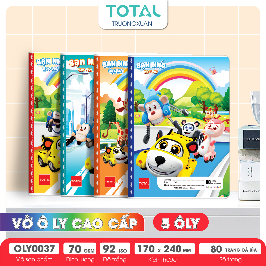 Vở oly Total Bạn nhỏ  80 trang 5 ôly