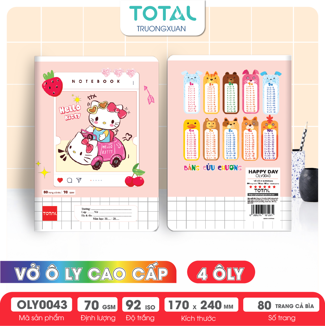 Vở oly Total Happy Day 80 trang 4 ôly