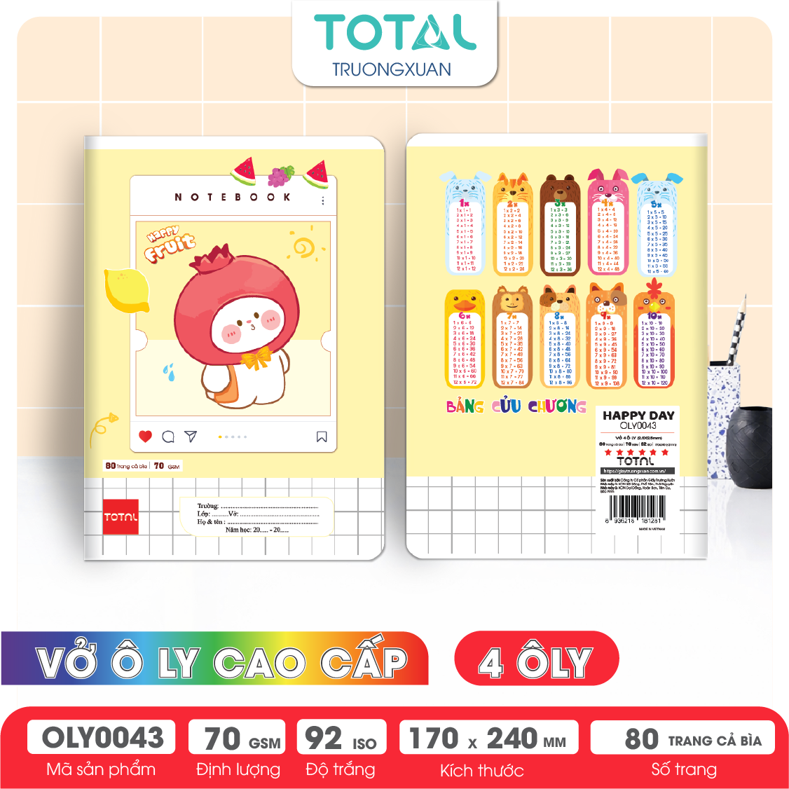 Vở oly Total Happy Day 80 trang 4 ôly