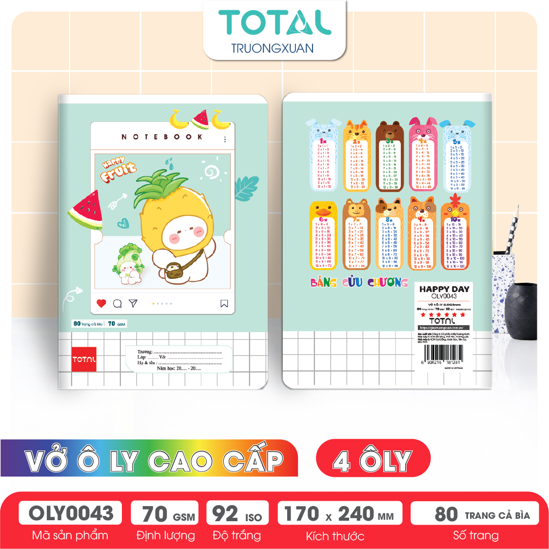 Vở oly Total Happy Day 80 trang 4 ôly