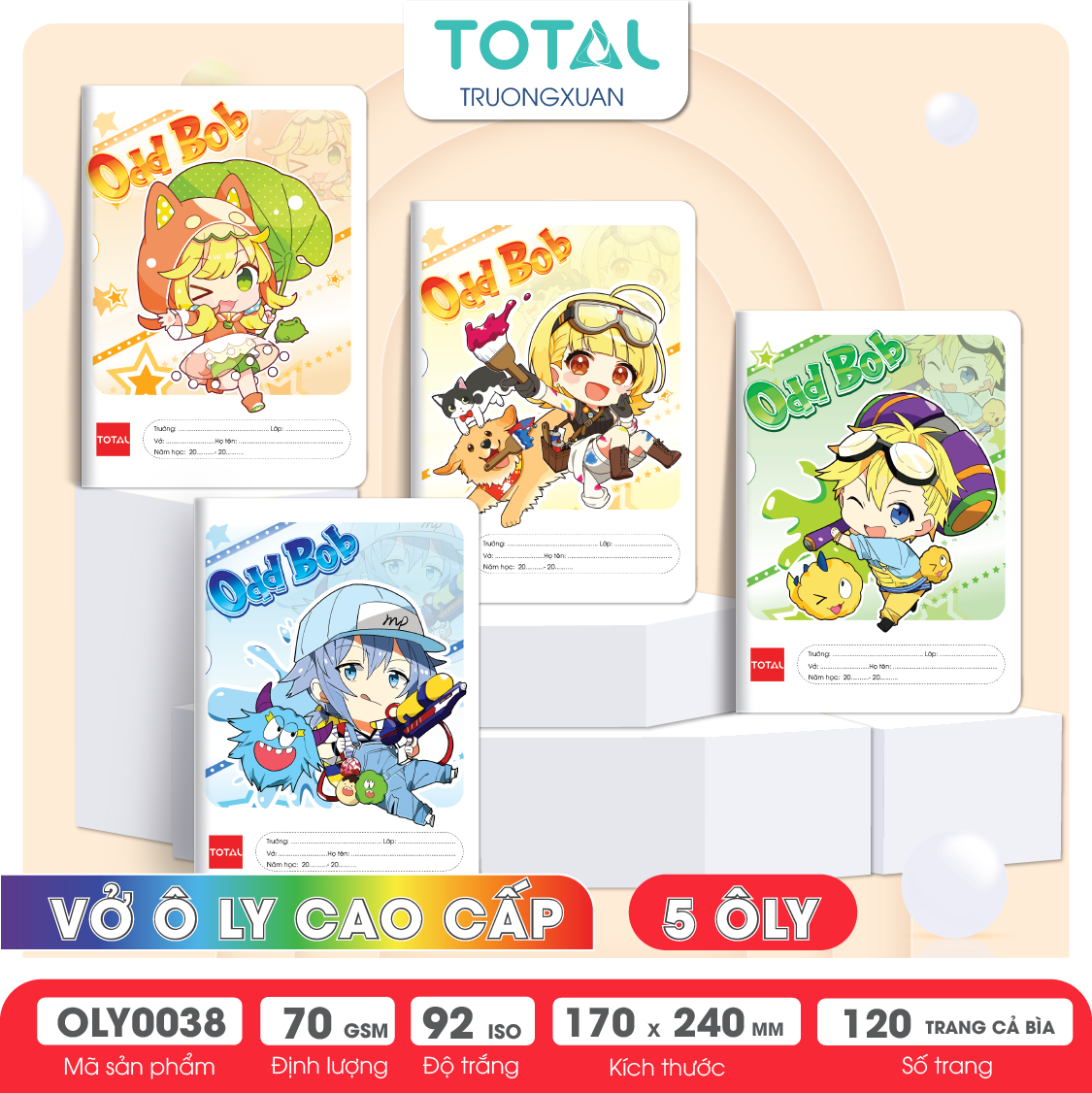 Vở oly Total Odd Bod  120 trang 5 ôly