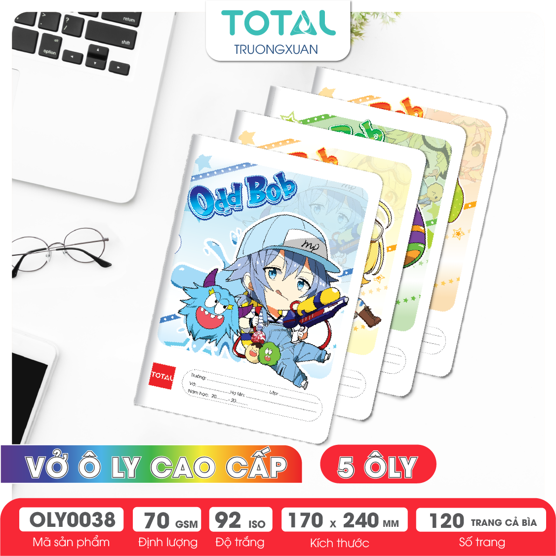 Vở oly Total Odd Bod  120 trang 5 ôly