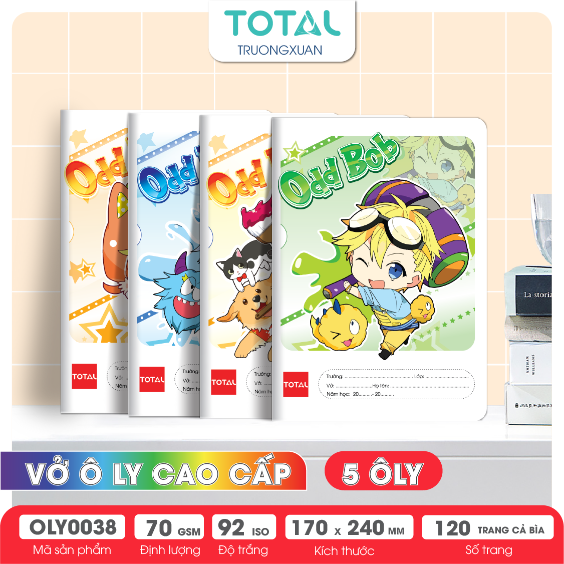 Vở oly Total Odd Bod  120 trang 5 ôly