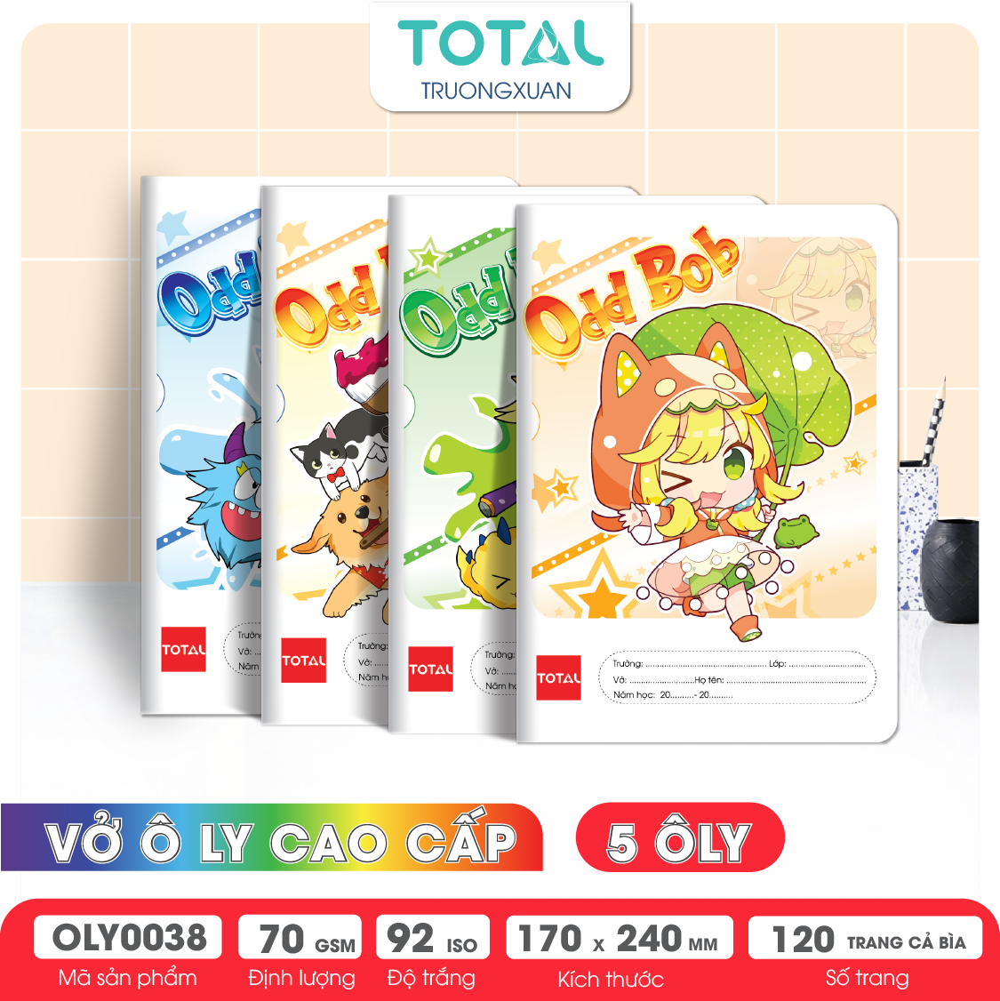 Vở oly Total Odd Bod  120 trang 5 ôly