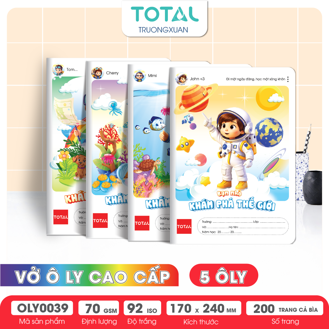 Vở oly Total Khám Phá  200 trang 5 ôly