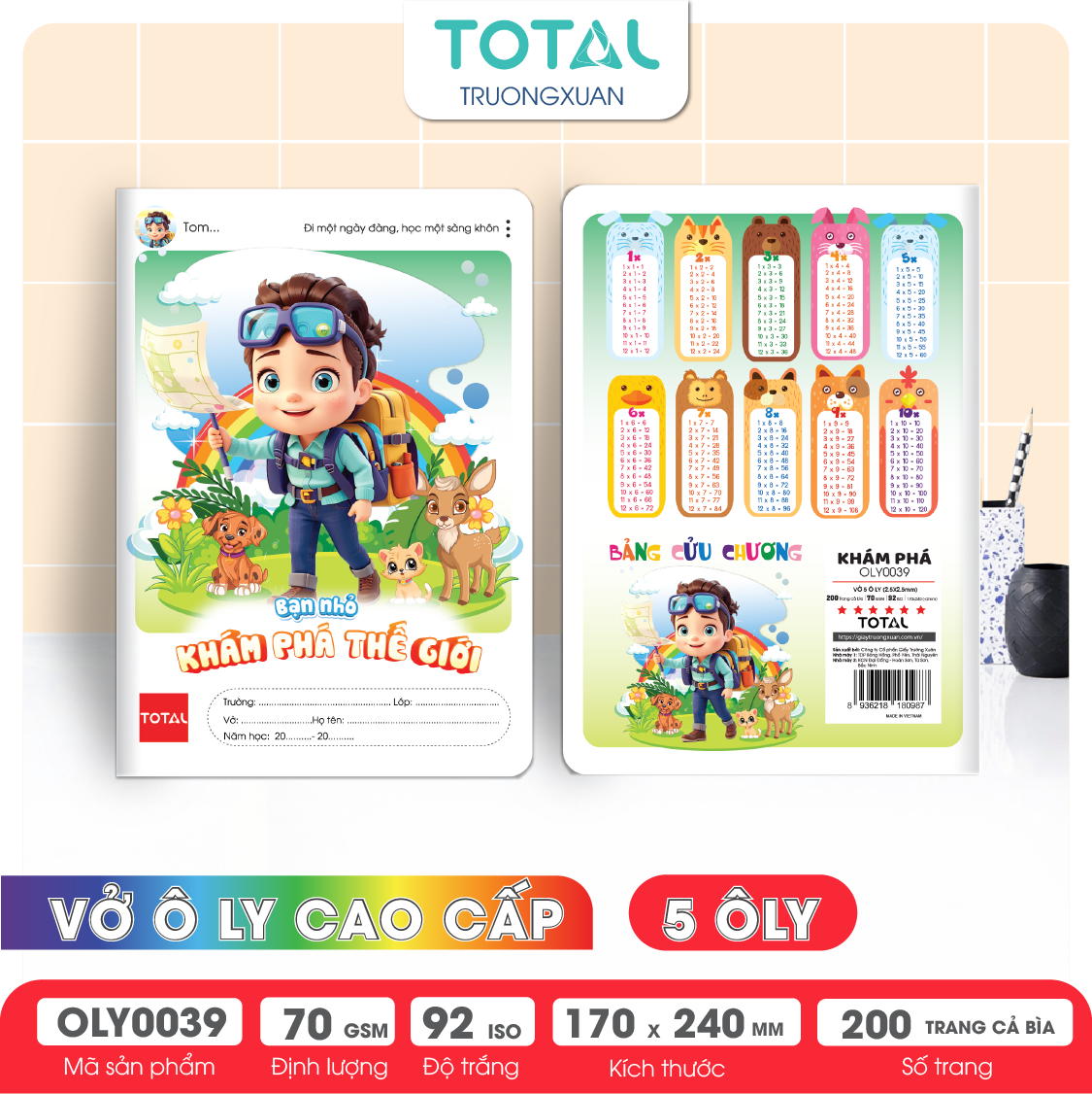 Vở oly Total Khám Phá  200 trang 5 ôly