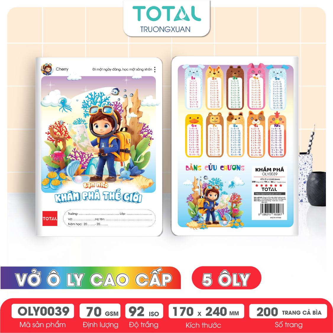 Vở oly Total Khám Phá  200 trang 5 ôly