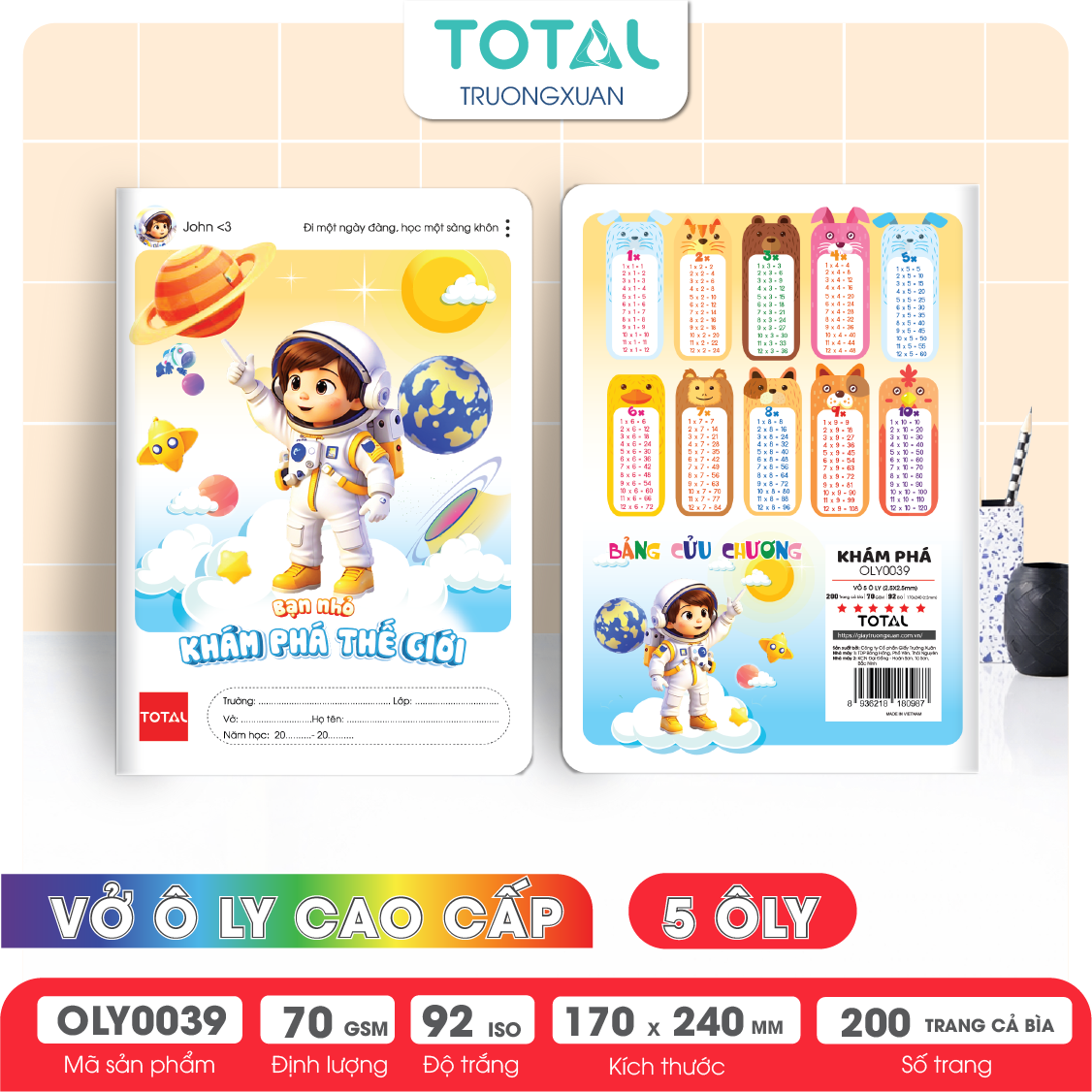 Vở oly Total Khám Phá  200 trang 5 ôly