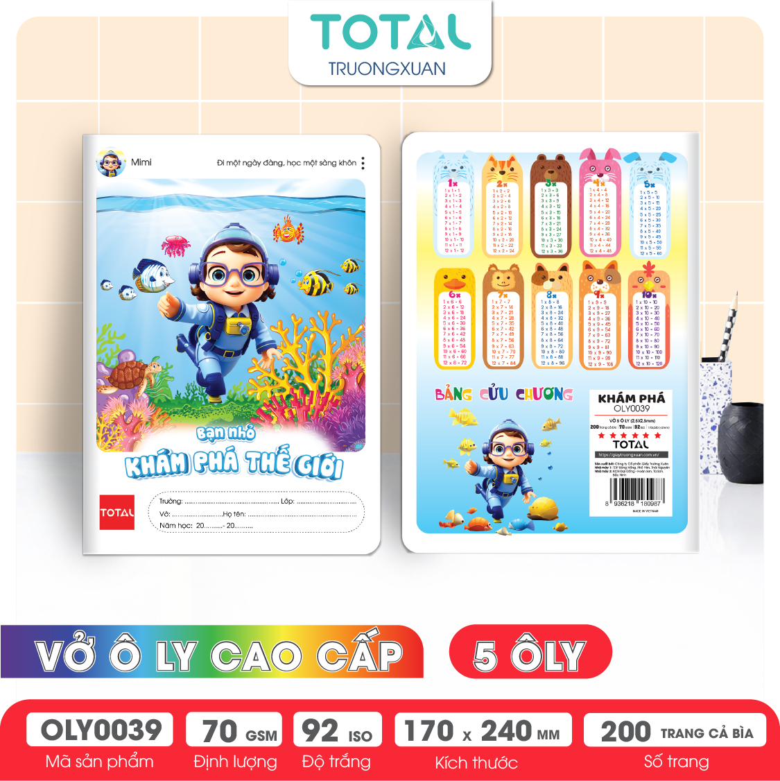 Vở oly Total Khám Phá  200 trang 5 ôly