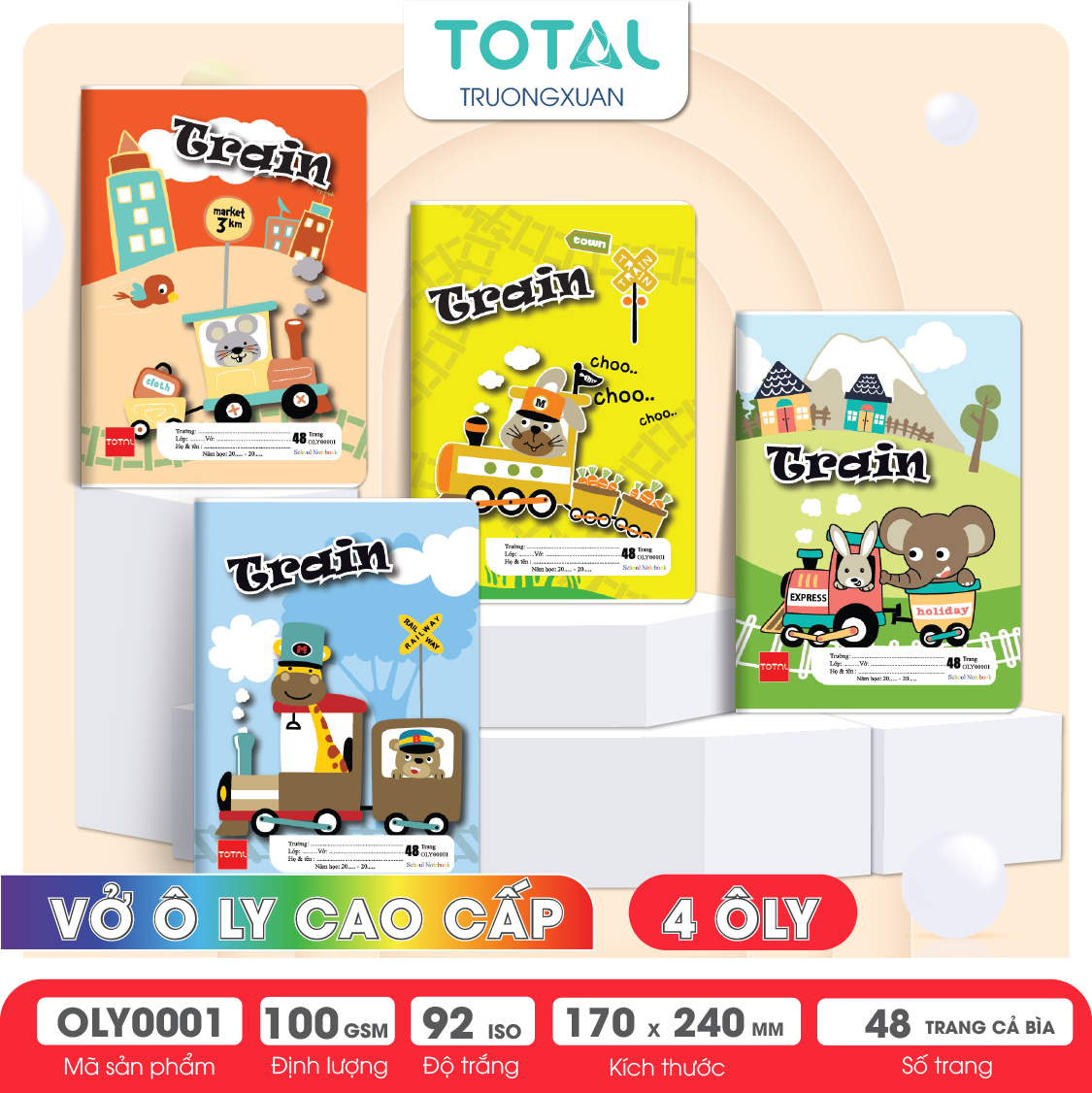 Vở oly Total The Train 48 trang 4 ôly