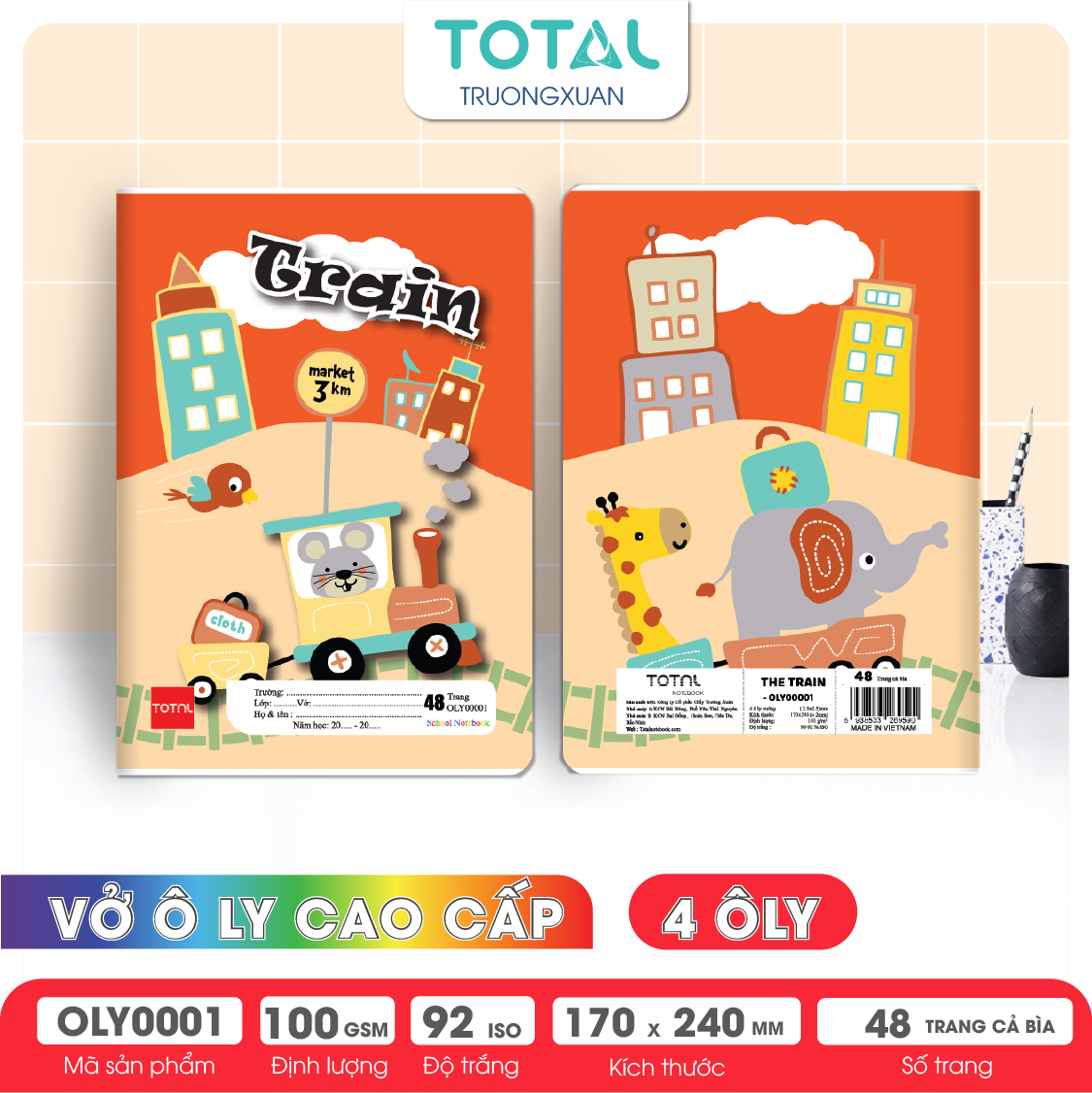 Vở oly Total The Train 48 trang 4 ôly