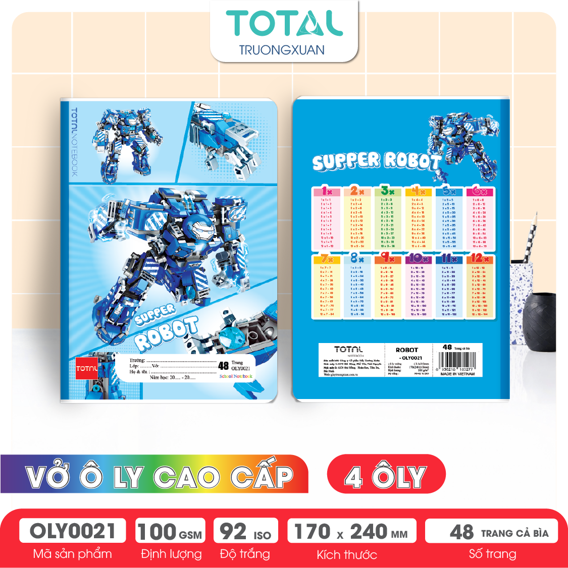 Vở oly Total Robot 48 trang 4 ôly