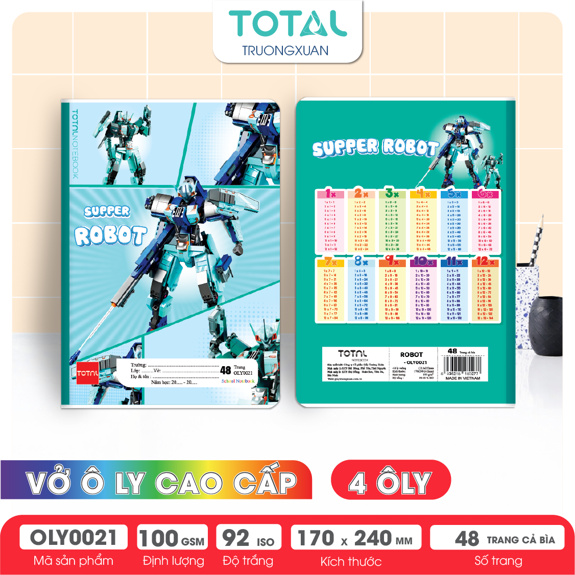 Vở oly Total Robot 48 trang 4 ôly