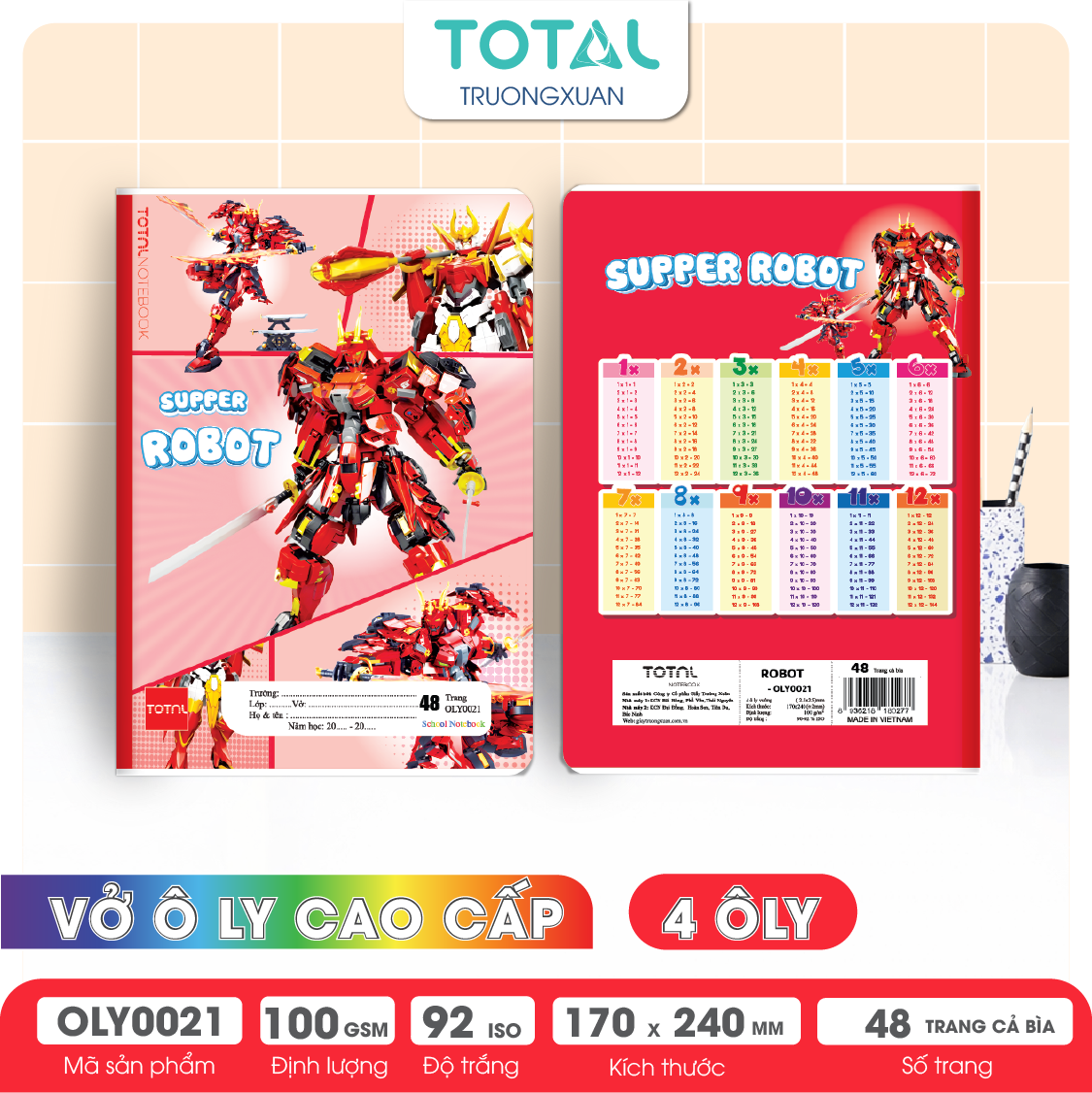 Vở oly Total Robot 48 trang 4 ôly