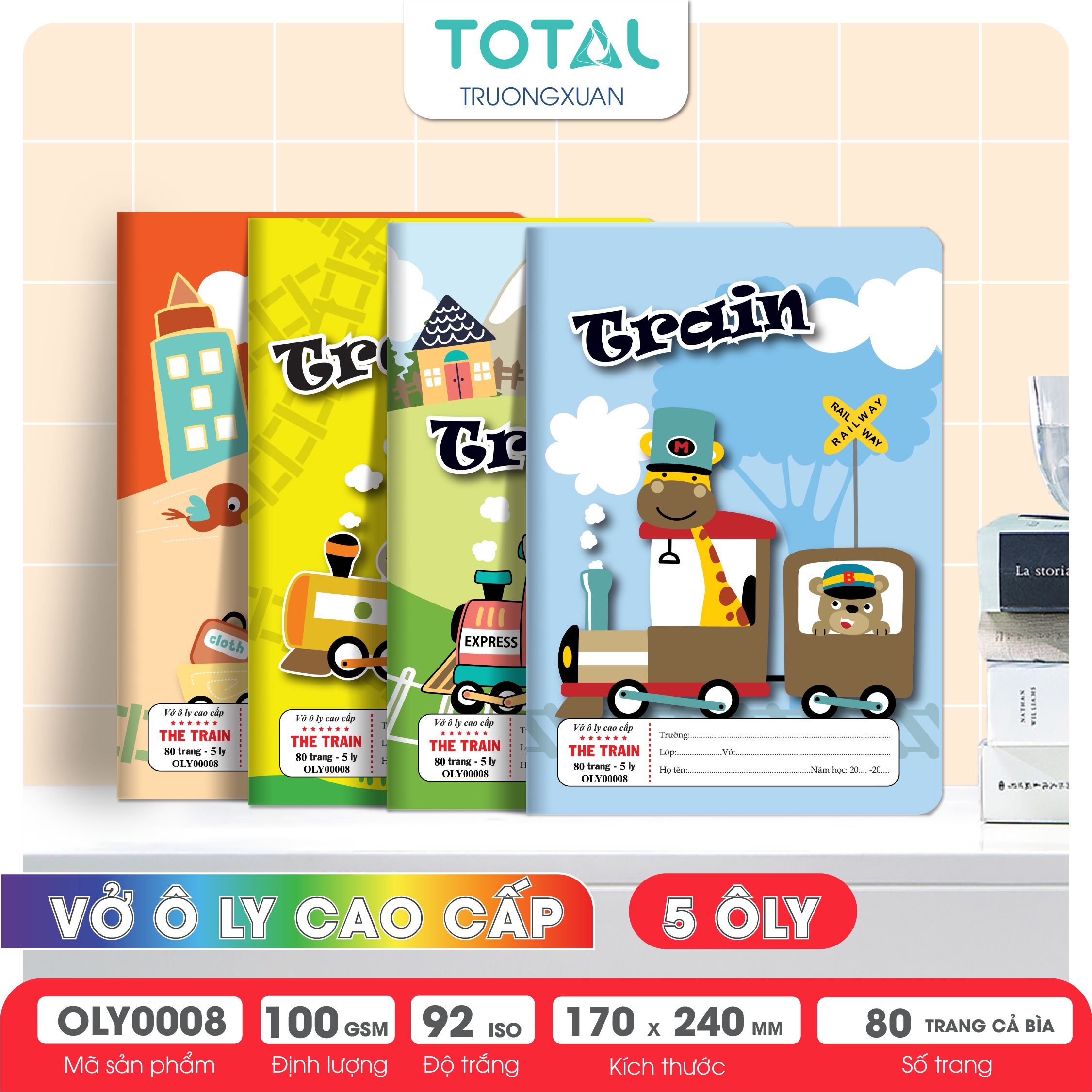 Vở oly Total The Train 80 trang 5 ôly