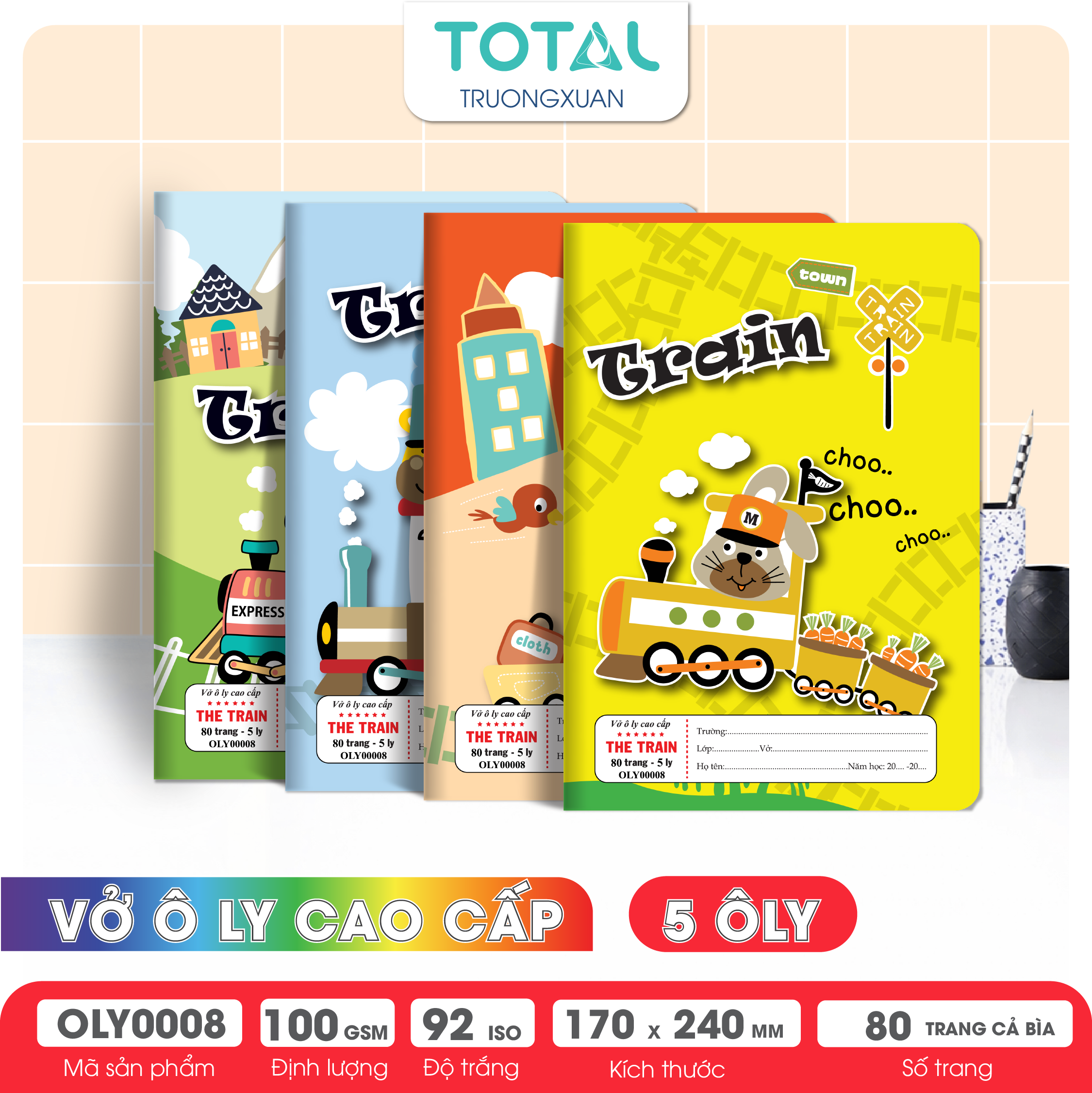 Vở oly Total The Train 80 trang 5 ôly