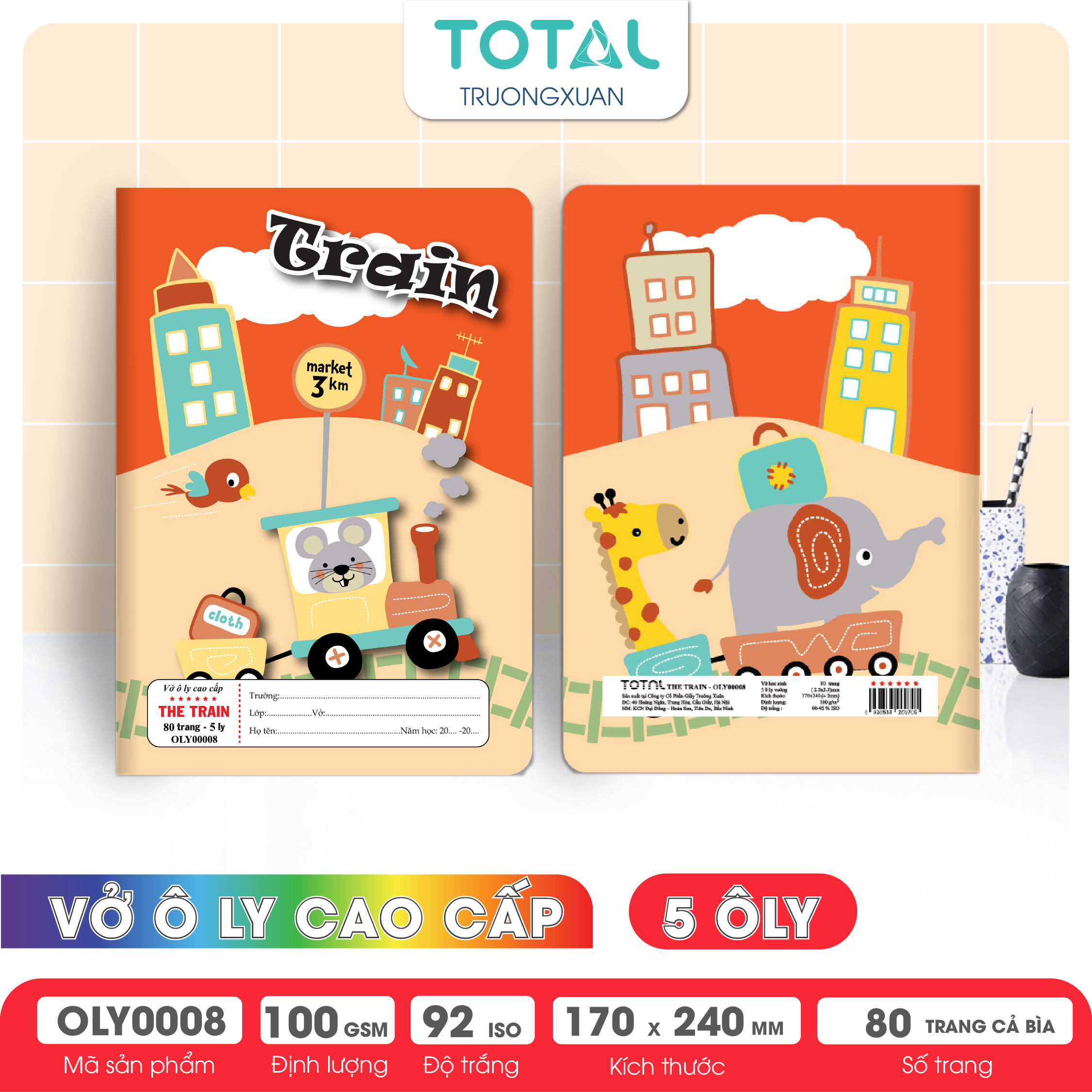 Vở oly Total The Train 80 trang 5 ôly