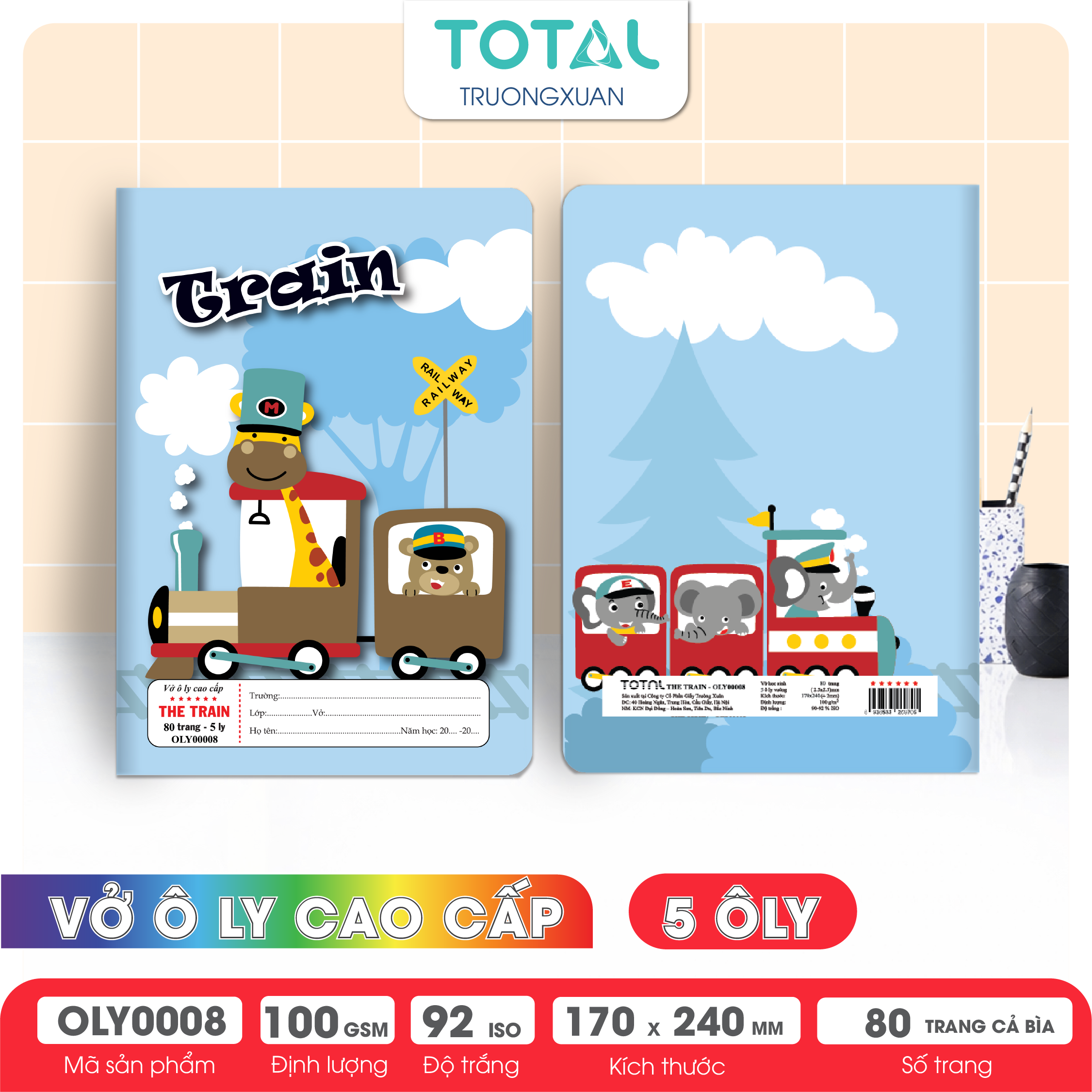 Vở oly Total The Train 80 trang 5 ôly