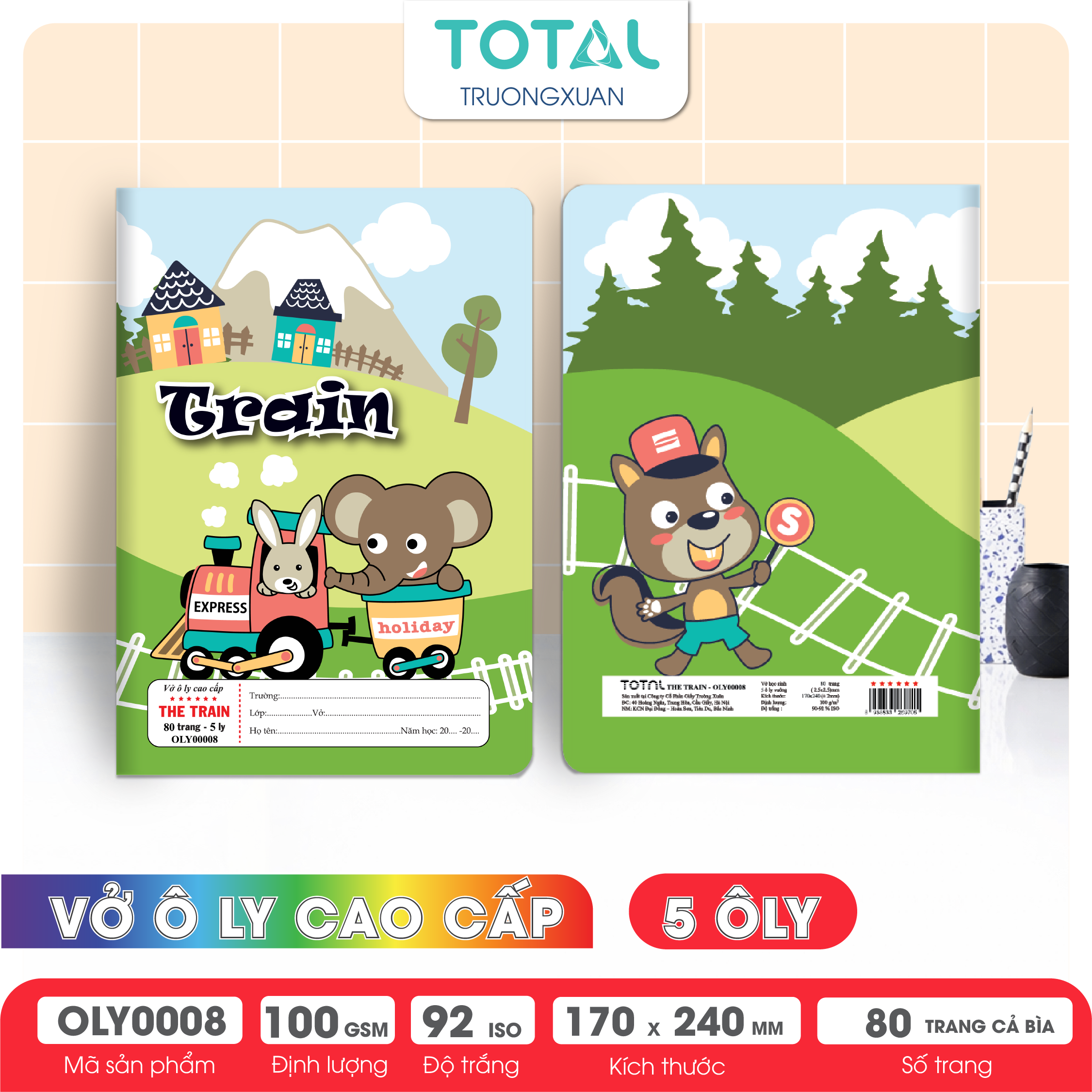 Vở oly Total The Train 80 trang 5 ôly