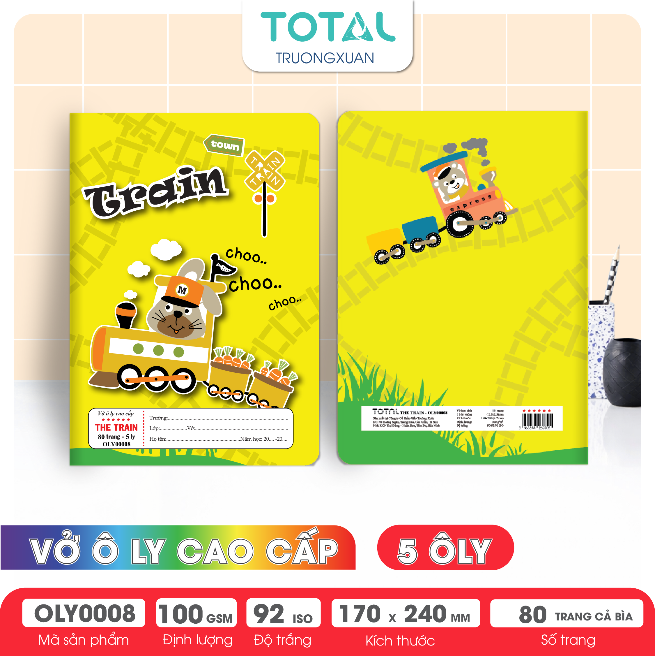 Vở oly Total The Train 80 trang 5 ôly