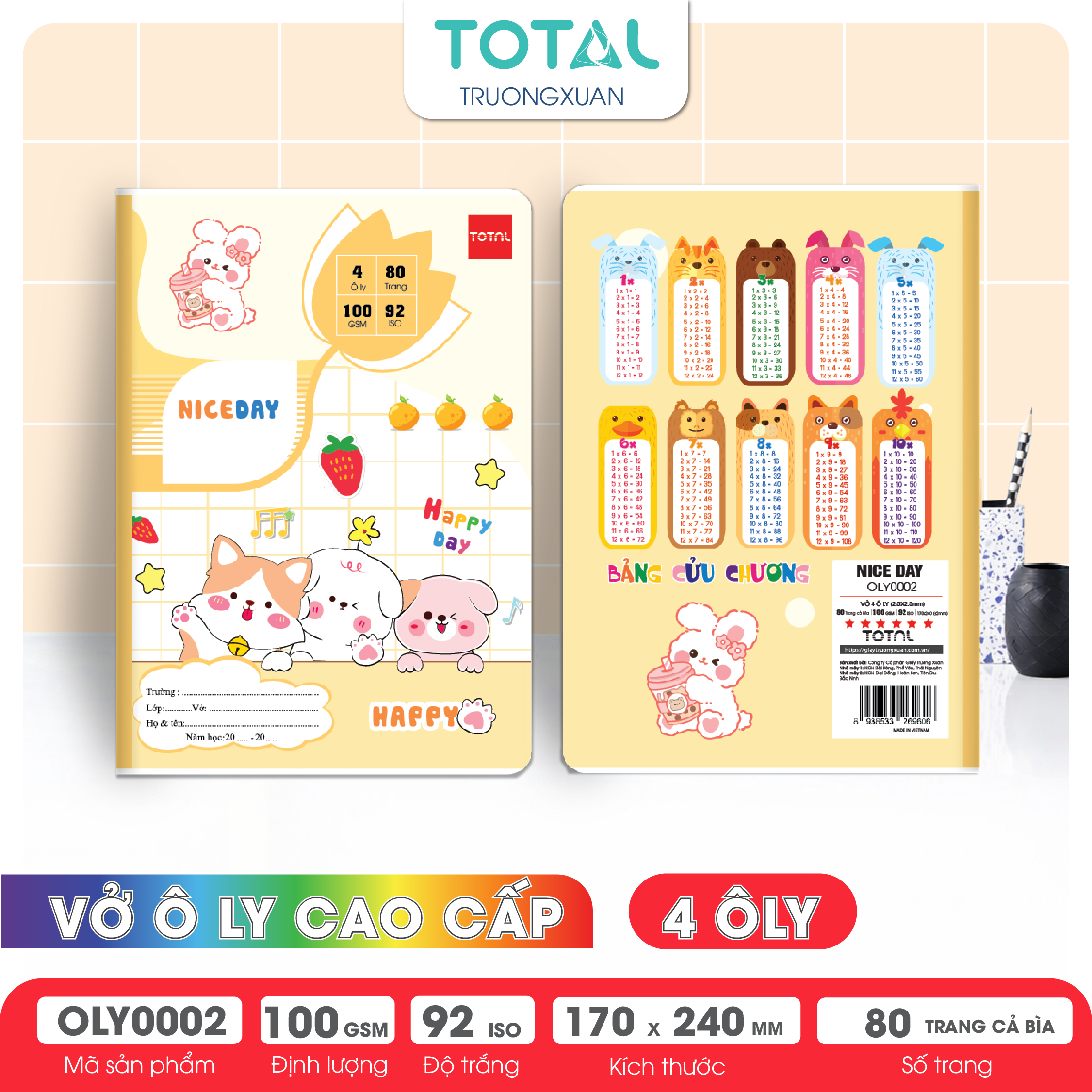 Vở oly Total Nice Day 80 trang 4 ôly