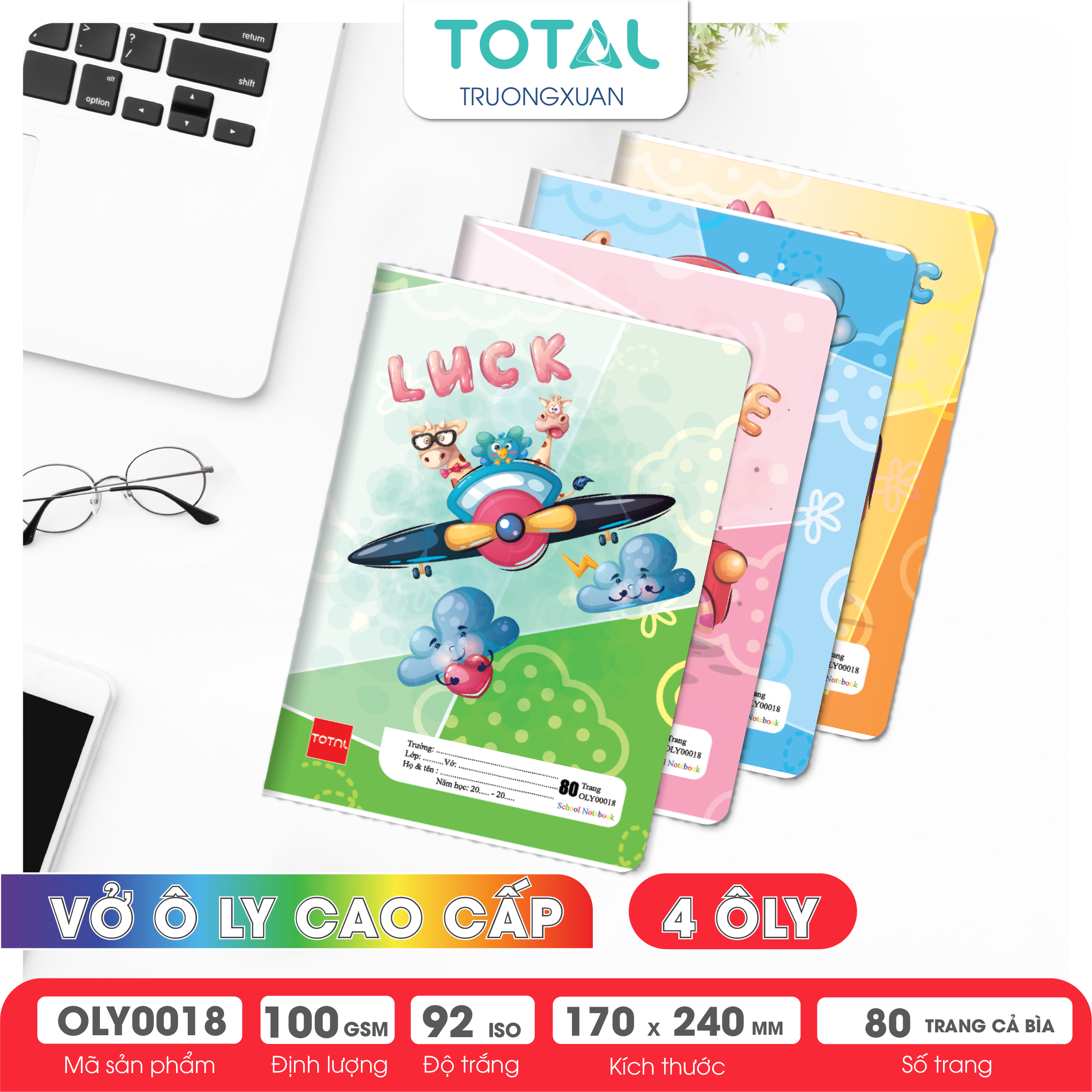 Vở oly Total Travel.03 80 trang 4 ôly