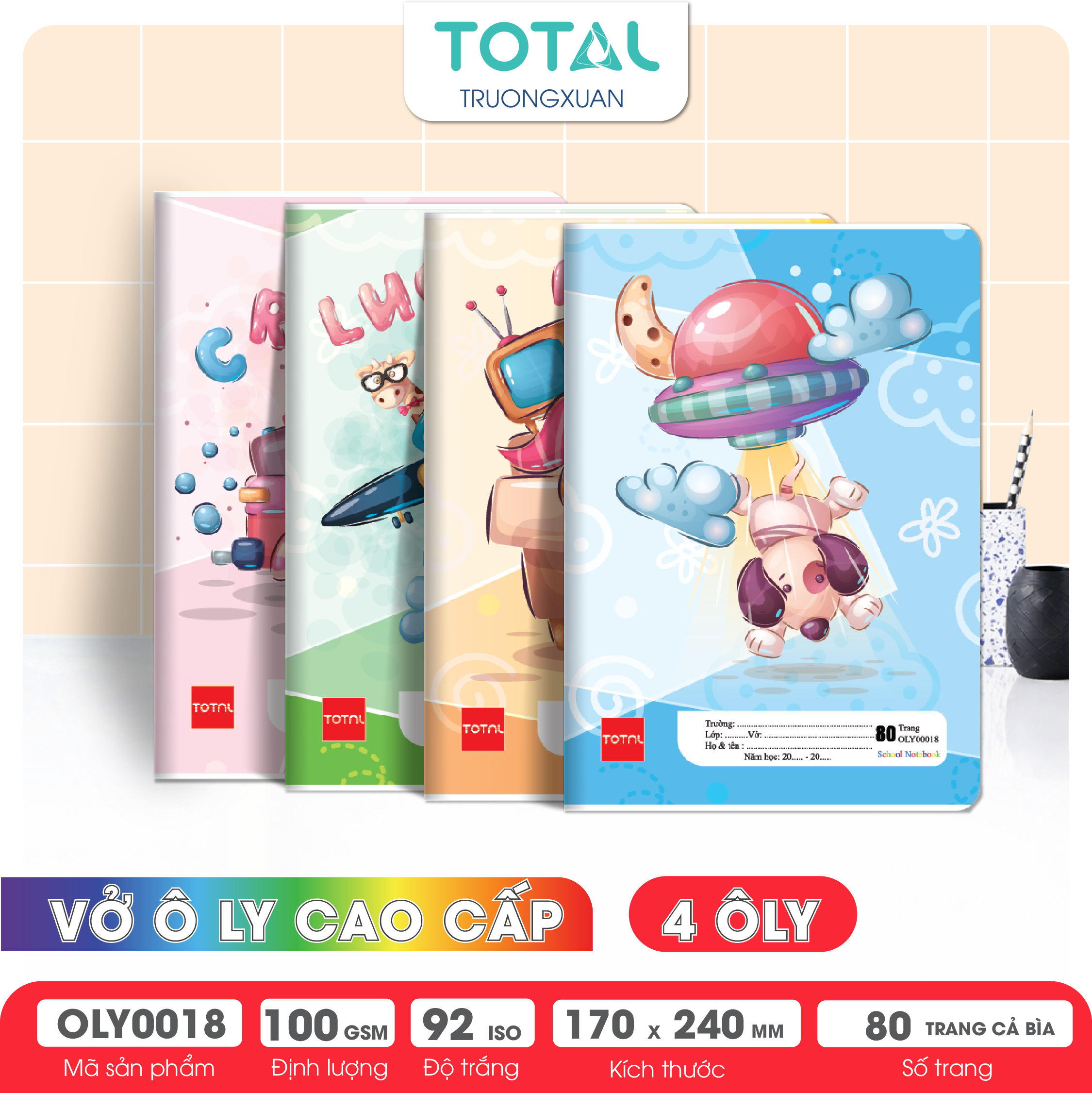 Vở oly Total Travel.03 80 trang 4 ôly