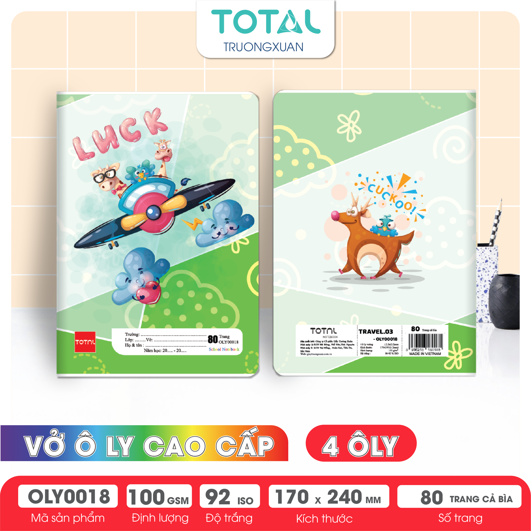 Vở oly Total Travel.03 80 trang 4 ôly