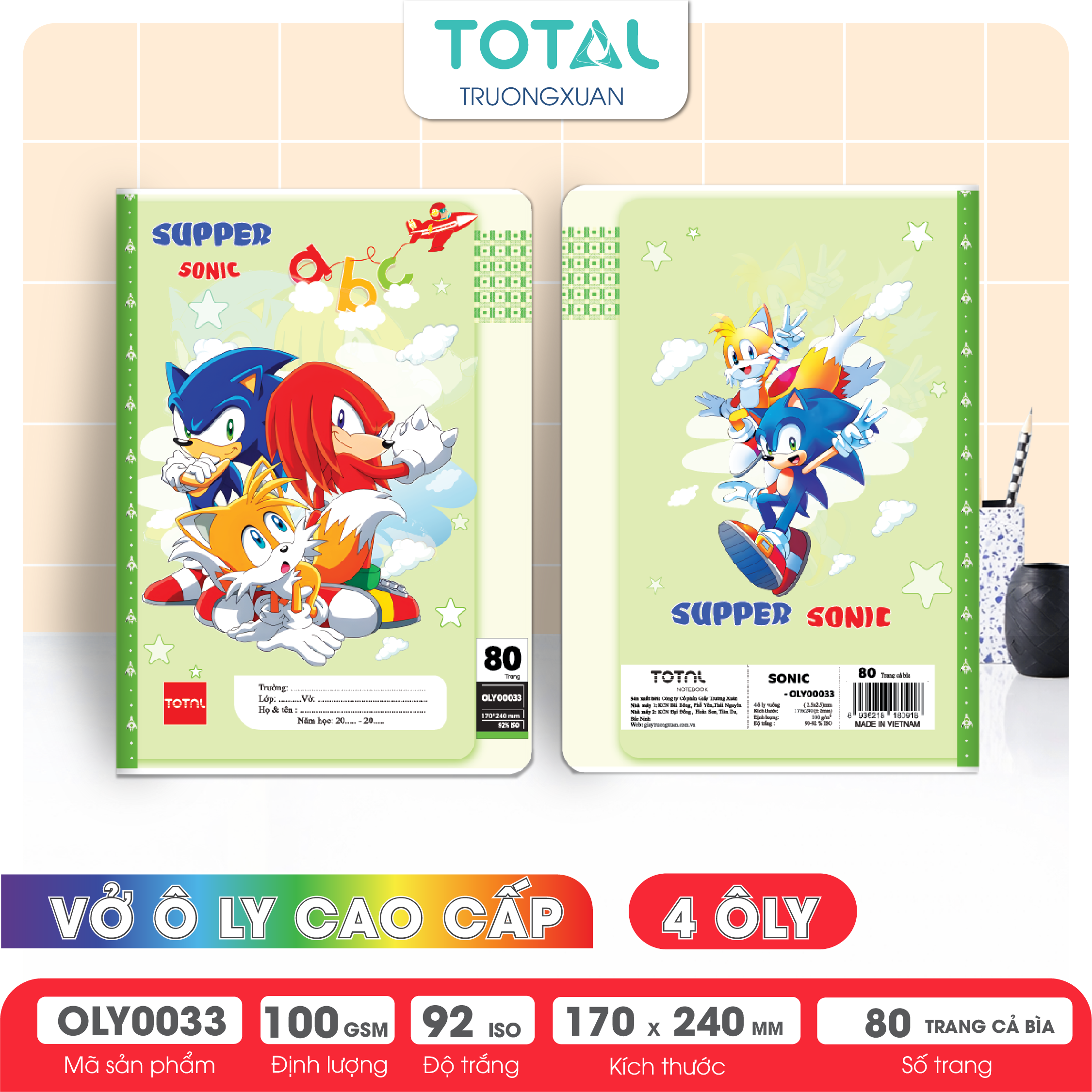 Vở oly Total Sonic 80 trang 4 ôly