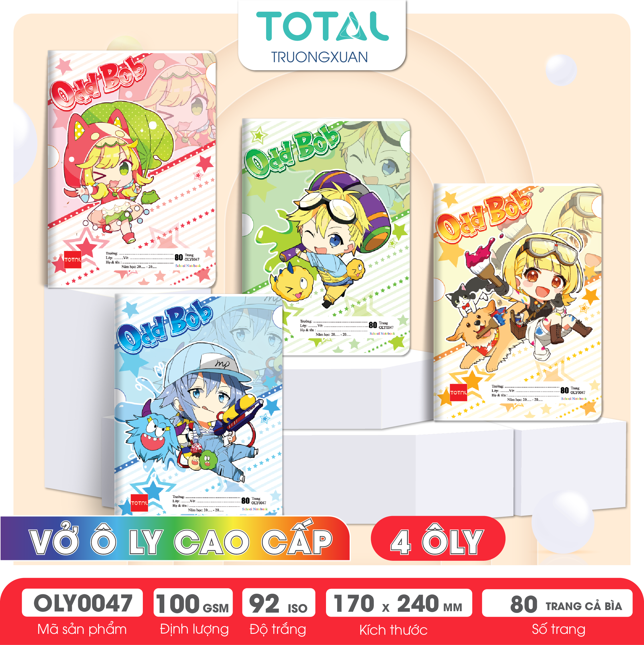 Vở oly Total Chibi 80 trang 4 ôly