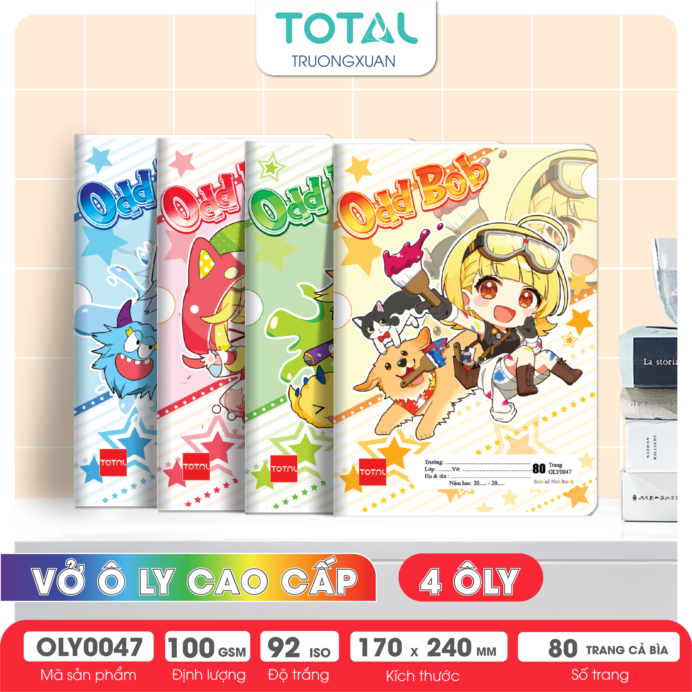 Vở oly Total Chibi 80 trang 4 ôly