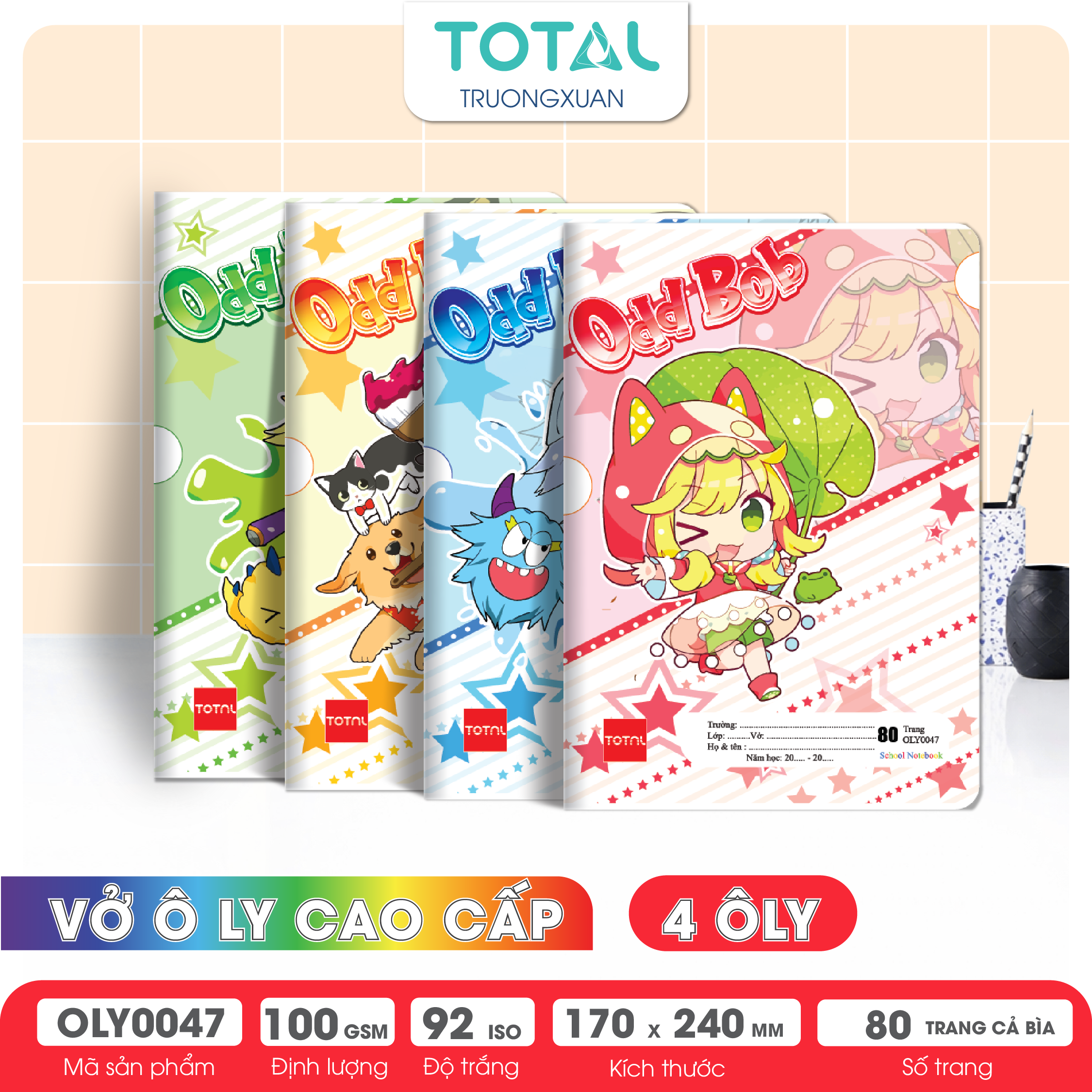 Vở oly Total Chibi 80 trang 4 ôly