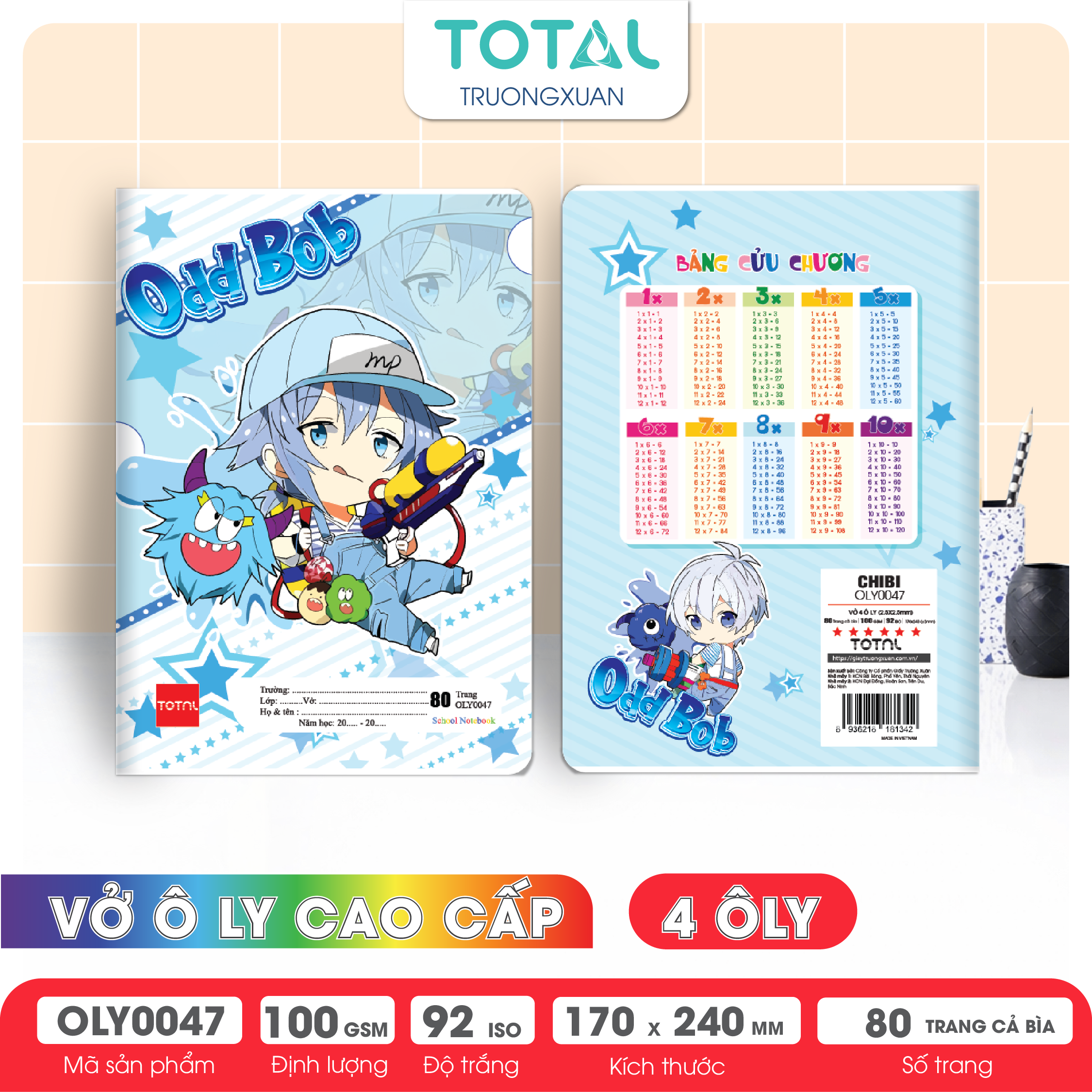 Vở oly Total Chibi 80 trang 4 ôly