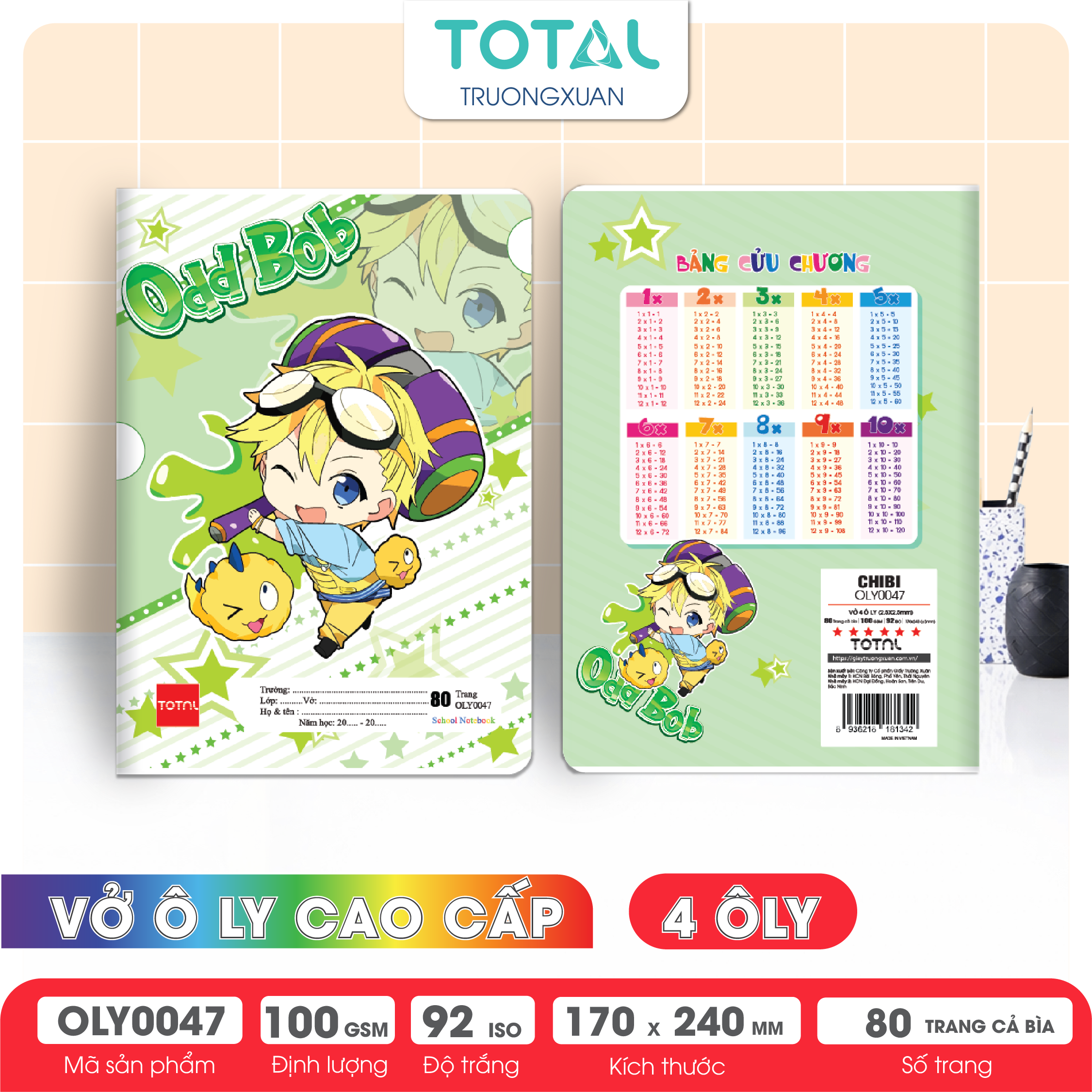 Vở oly Total Chibi 80 trang 4 ôly