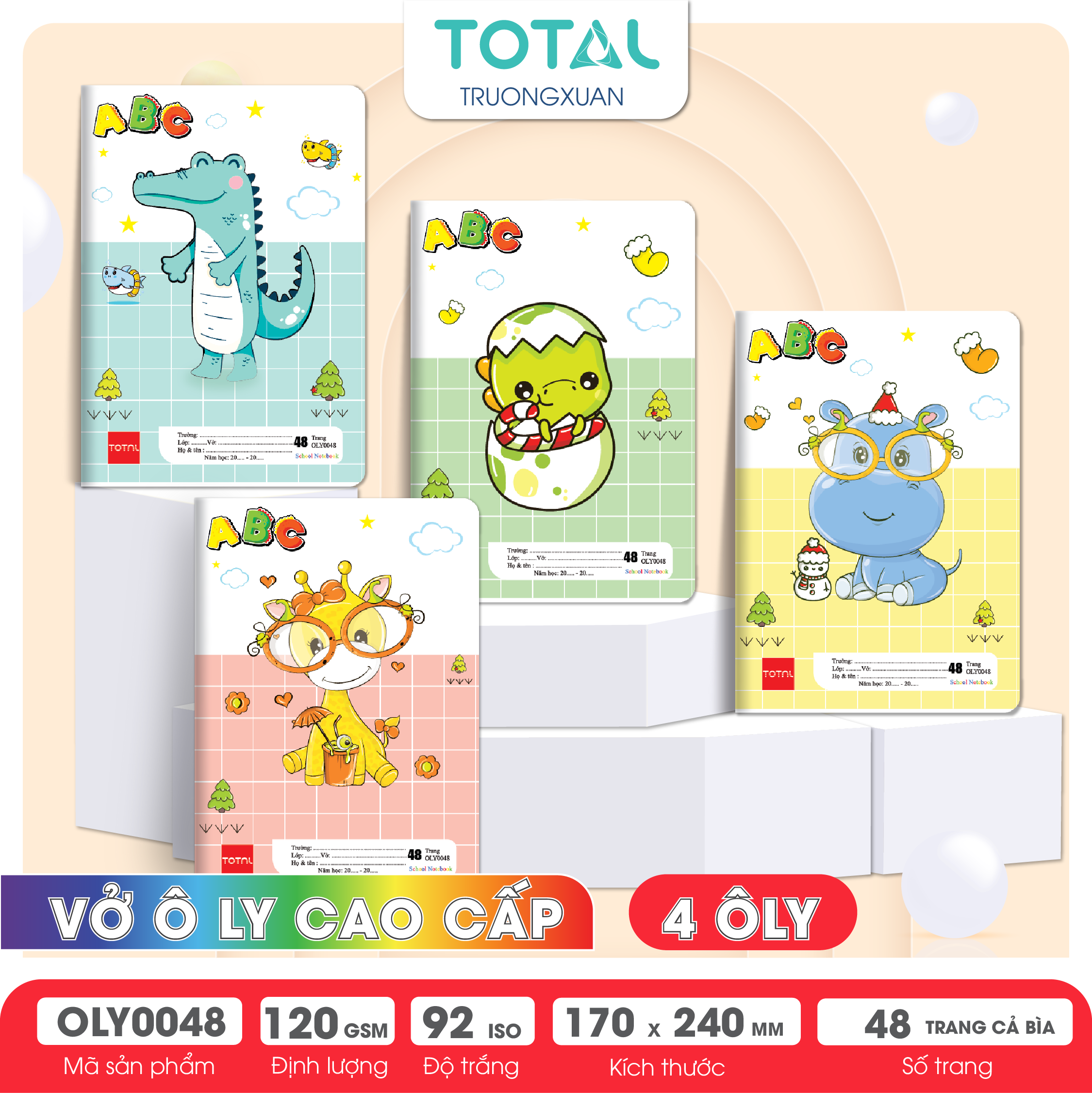 Vở oly Total ABC 48 trang 4 ôly