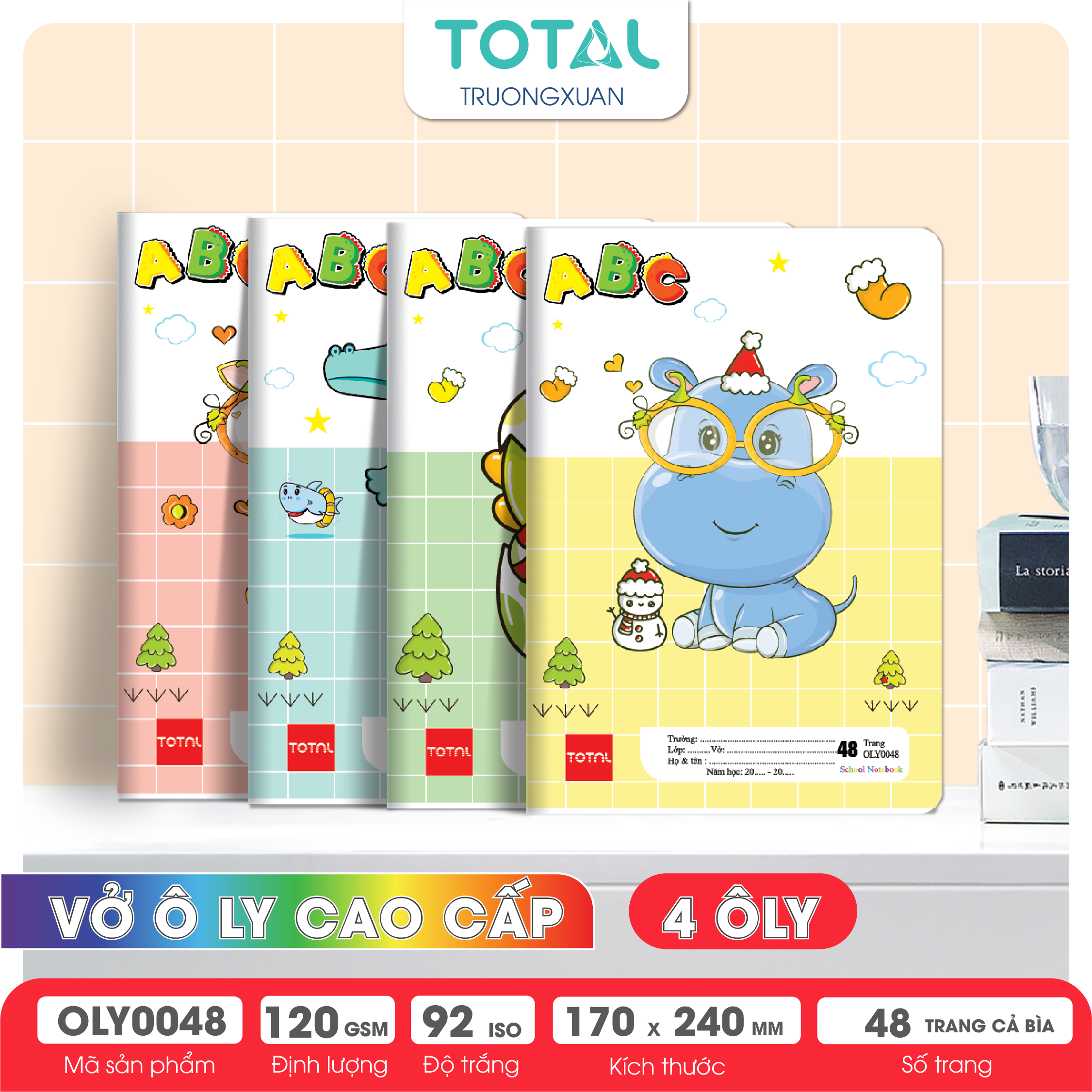 Vở oly Total ABC 48 trang 4 ôly