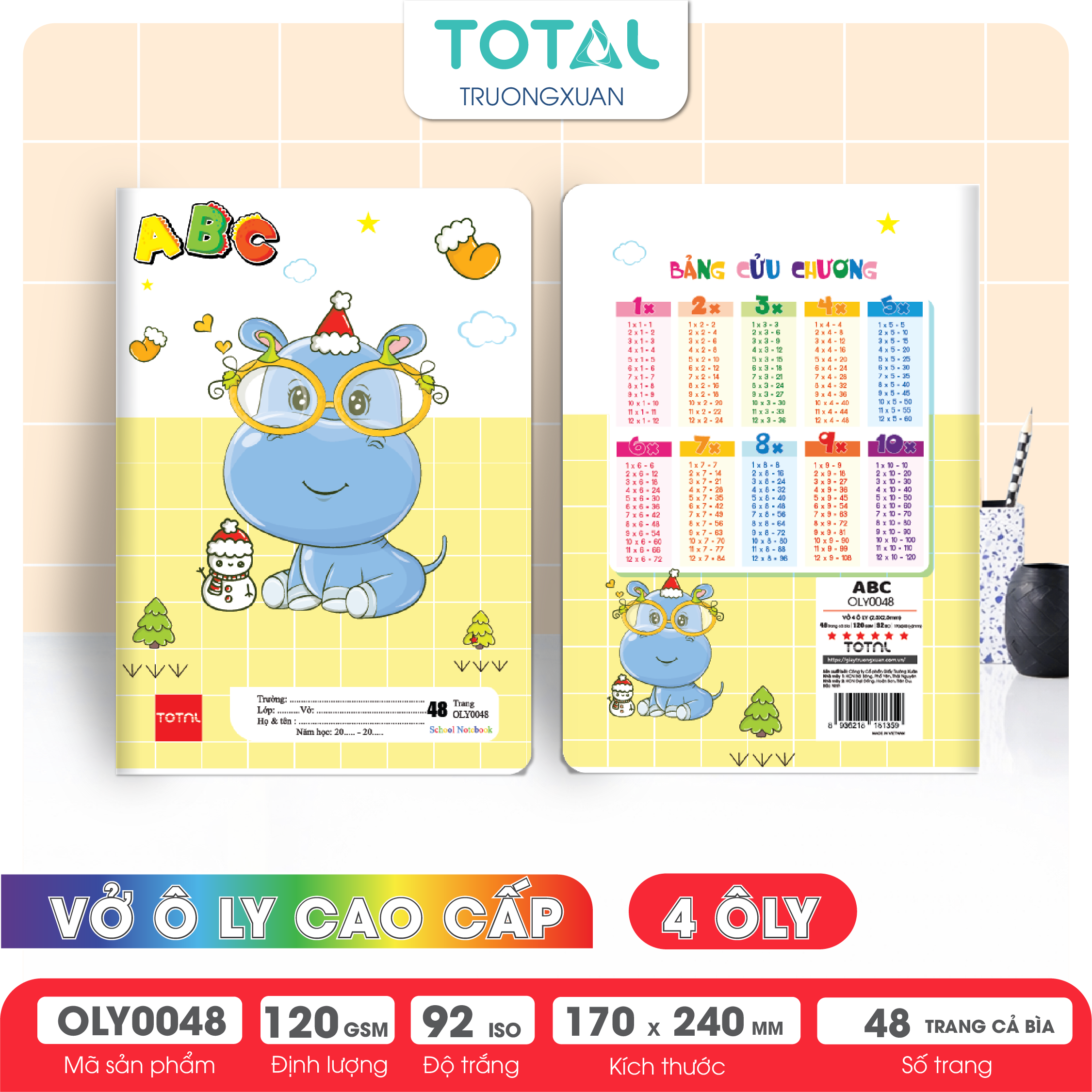 Vở oly Total ABC 48 trang 4 ôly